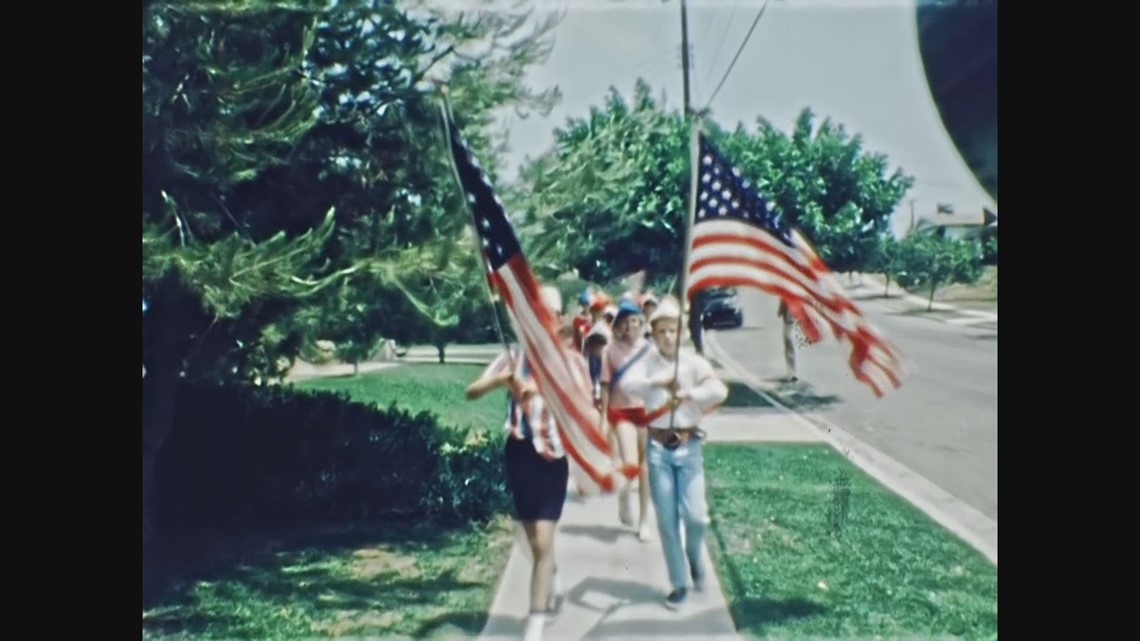 La Mesa, California children celebrate the Fourth of July in 1967