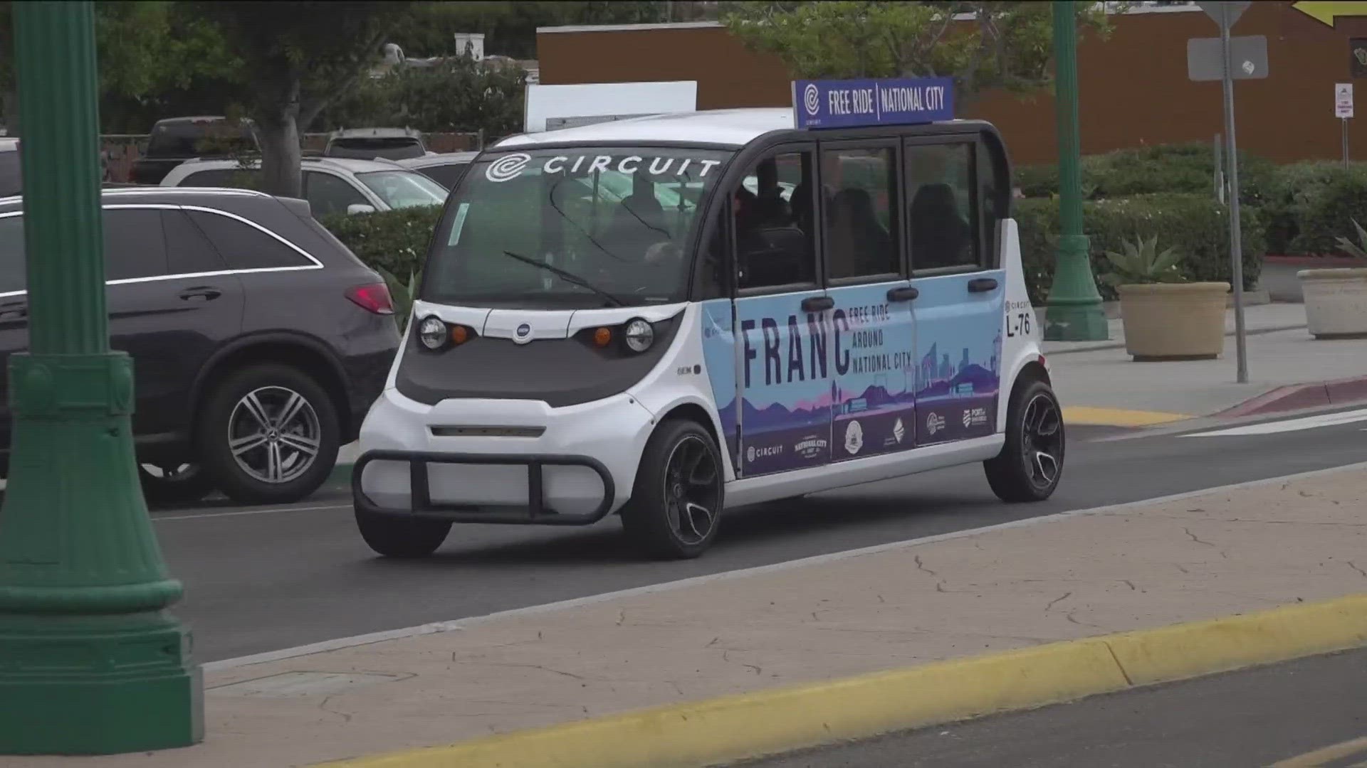 The shuttle is called "Free Rides Around National City" or FRANC for short. The new program is also expected to promote local businesses and bring in new jobs.