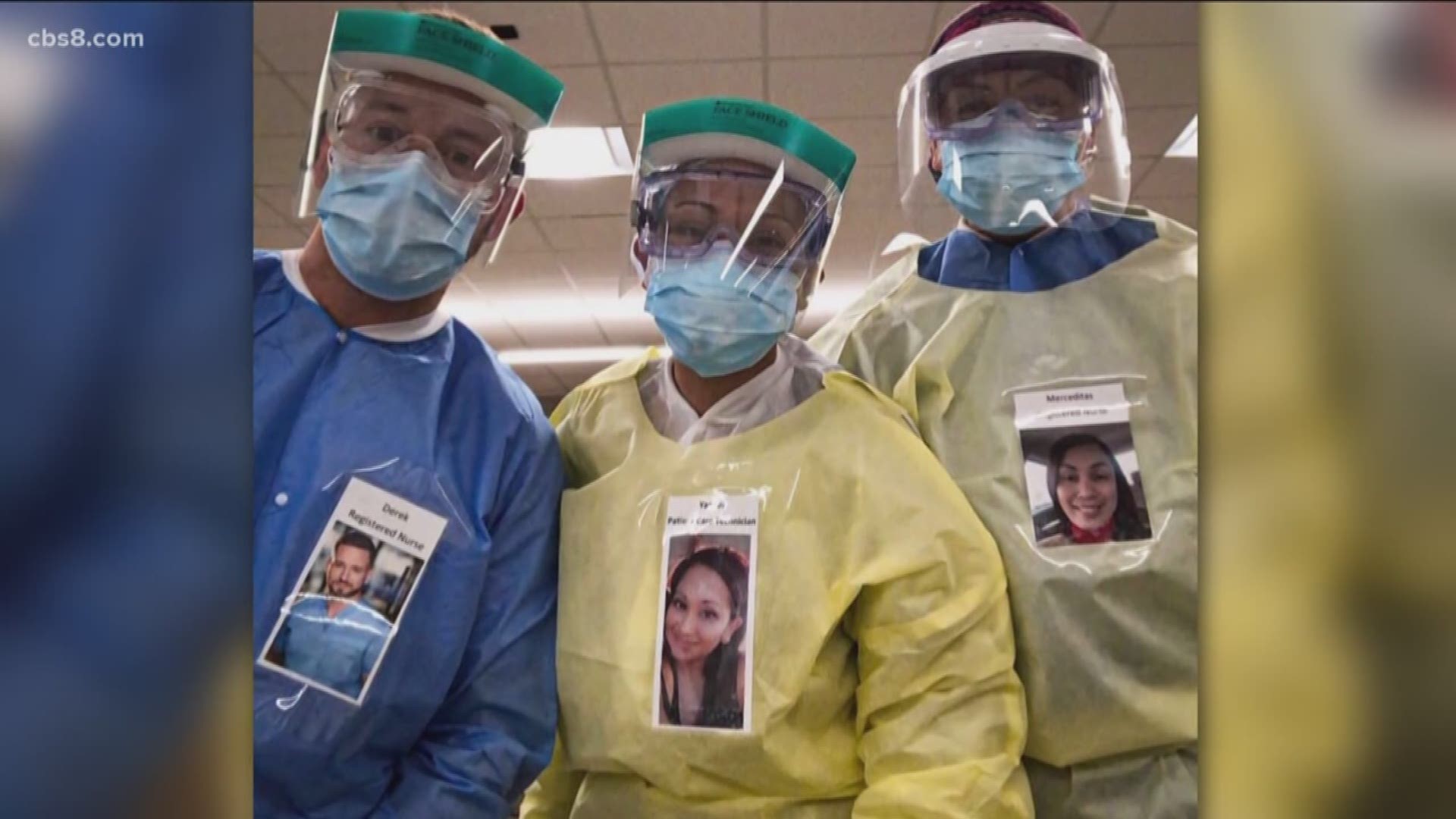 San Diego healthcare worker sparks 'friendly faces' idea.