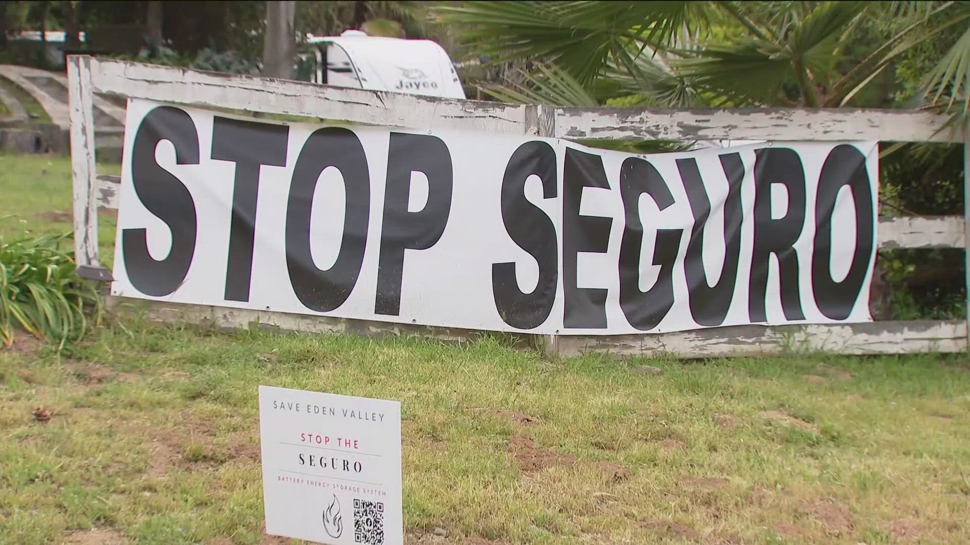 Residents gathered 2,500 signatures on a petition to stop the Seguro battery plant from moving forward, citing fire danger and noise concerns.