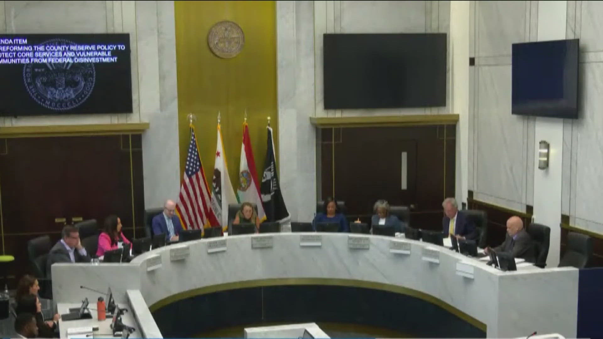 The San Diego County Board of Supervisors approved policy changes, allowing the county to tap into its financial reserves to offset federal program cuts.