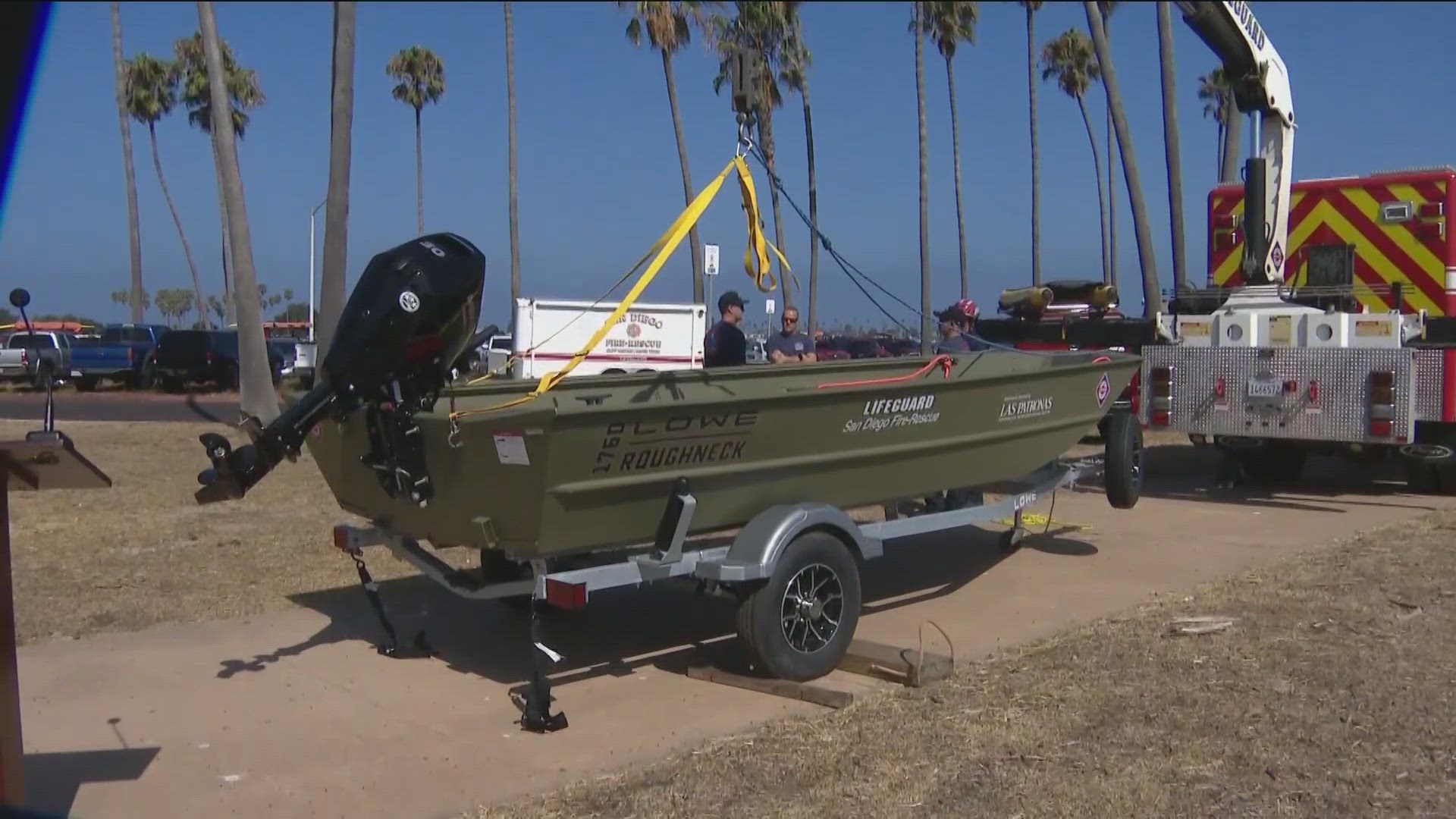 Las Patronas awarded a $20,000 grant to the San Diego Fire-Rescue Foundation. The department got a new rescue boat, trailer and backup engine.