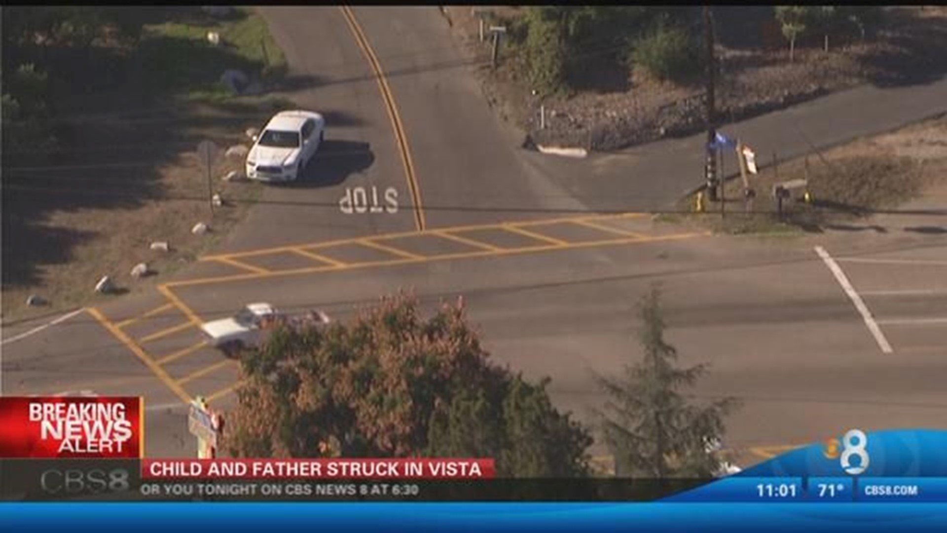 6-year-old boy and father struck by car near elementary school | cbs8.com