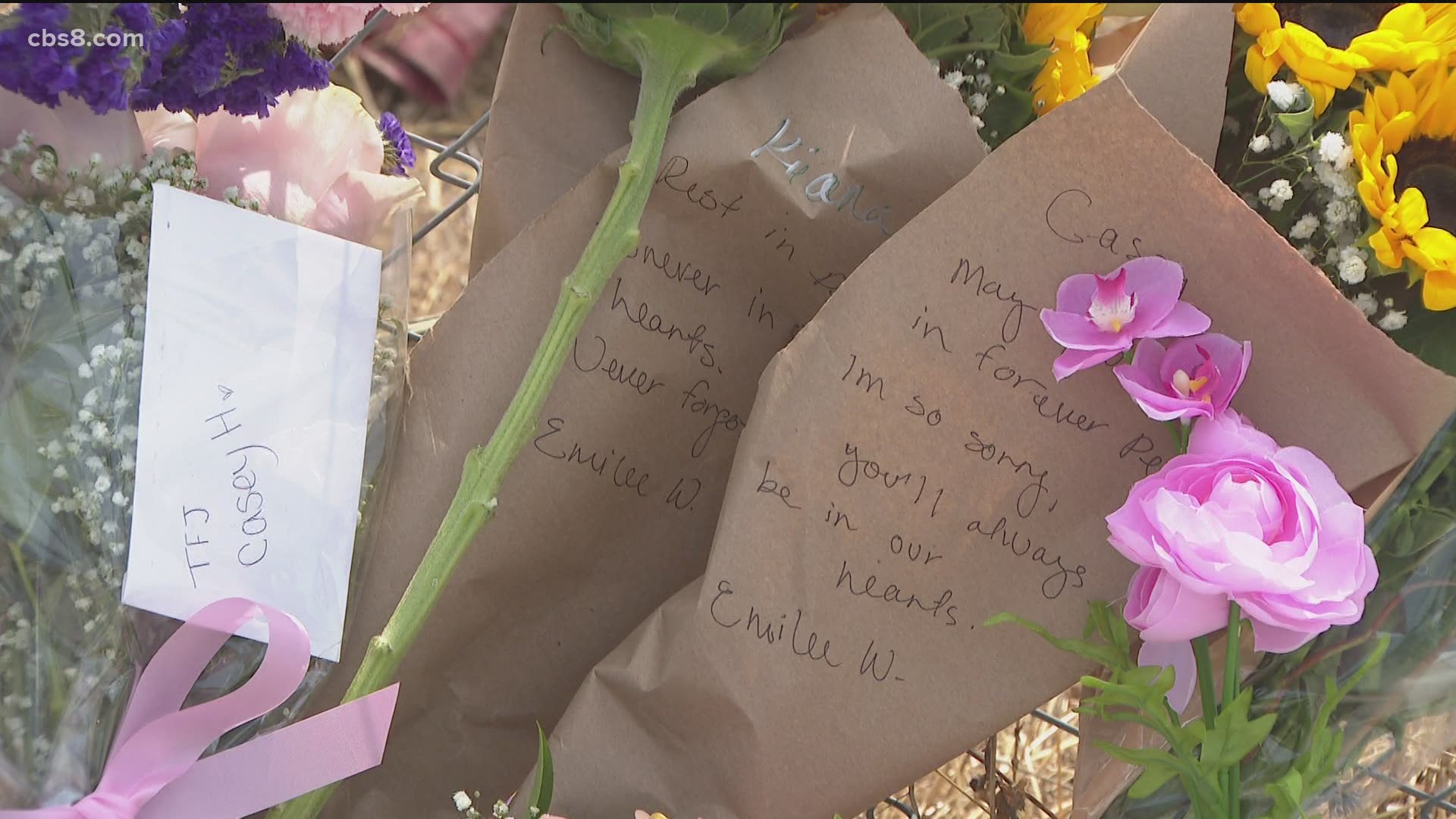 Memorial grows for two young women killed in a fiery car crash