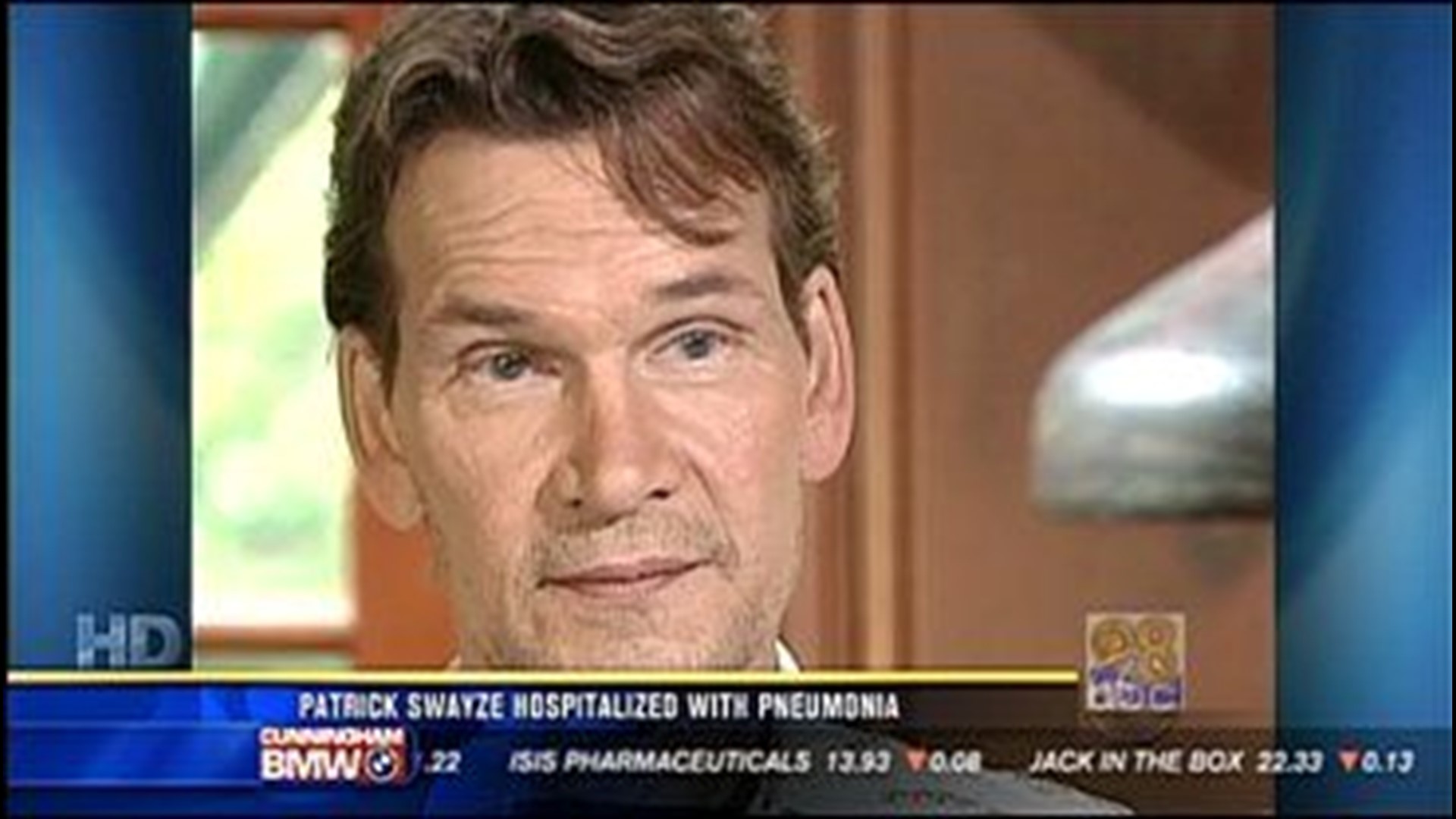 Patrick Swayze Checks Into Hospital With Pneumonia