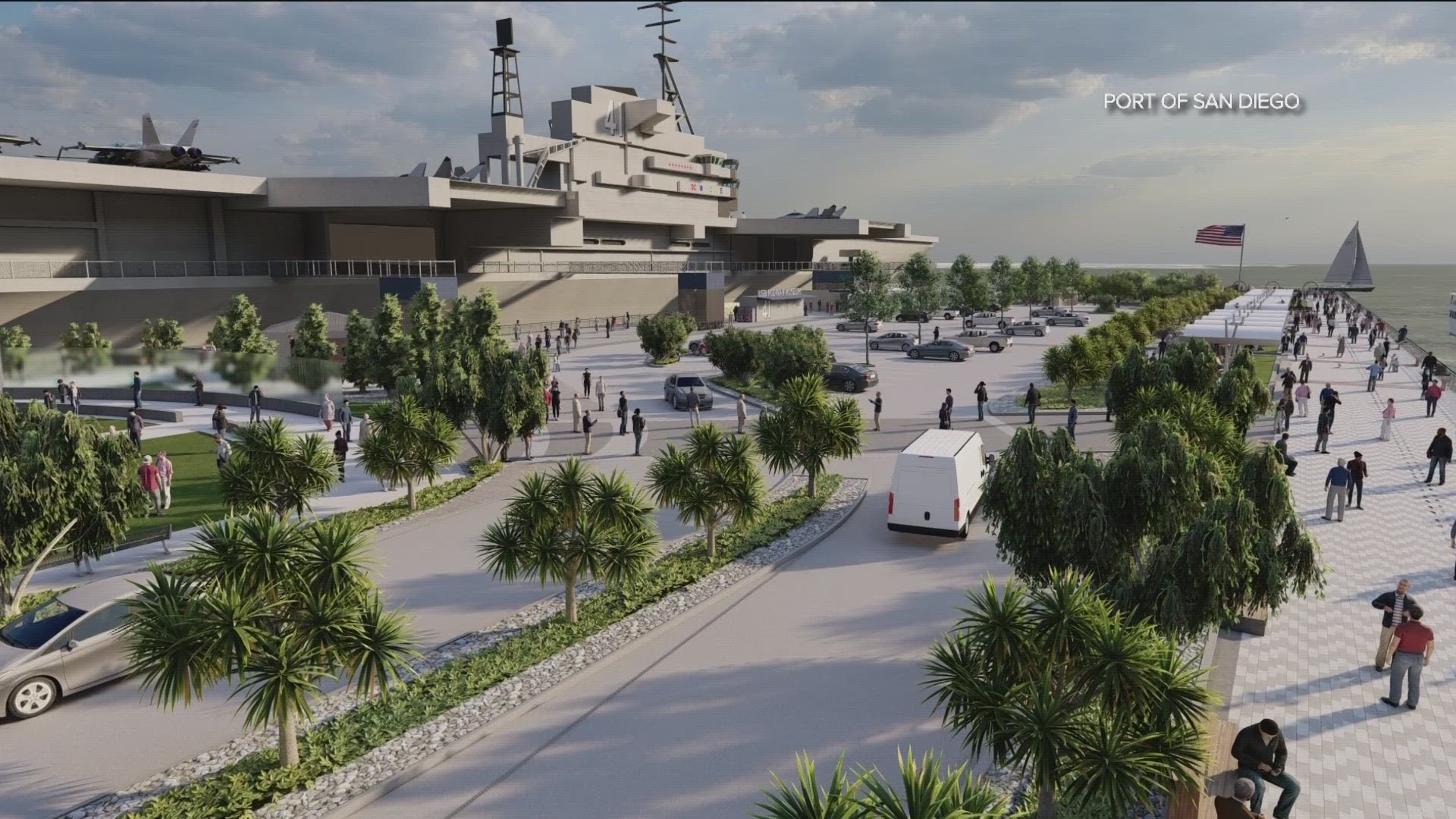 Freedom Park is anticipated to be next to the USS Midway Museum in San Diego in 2028.