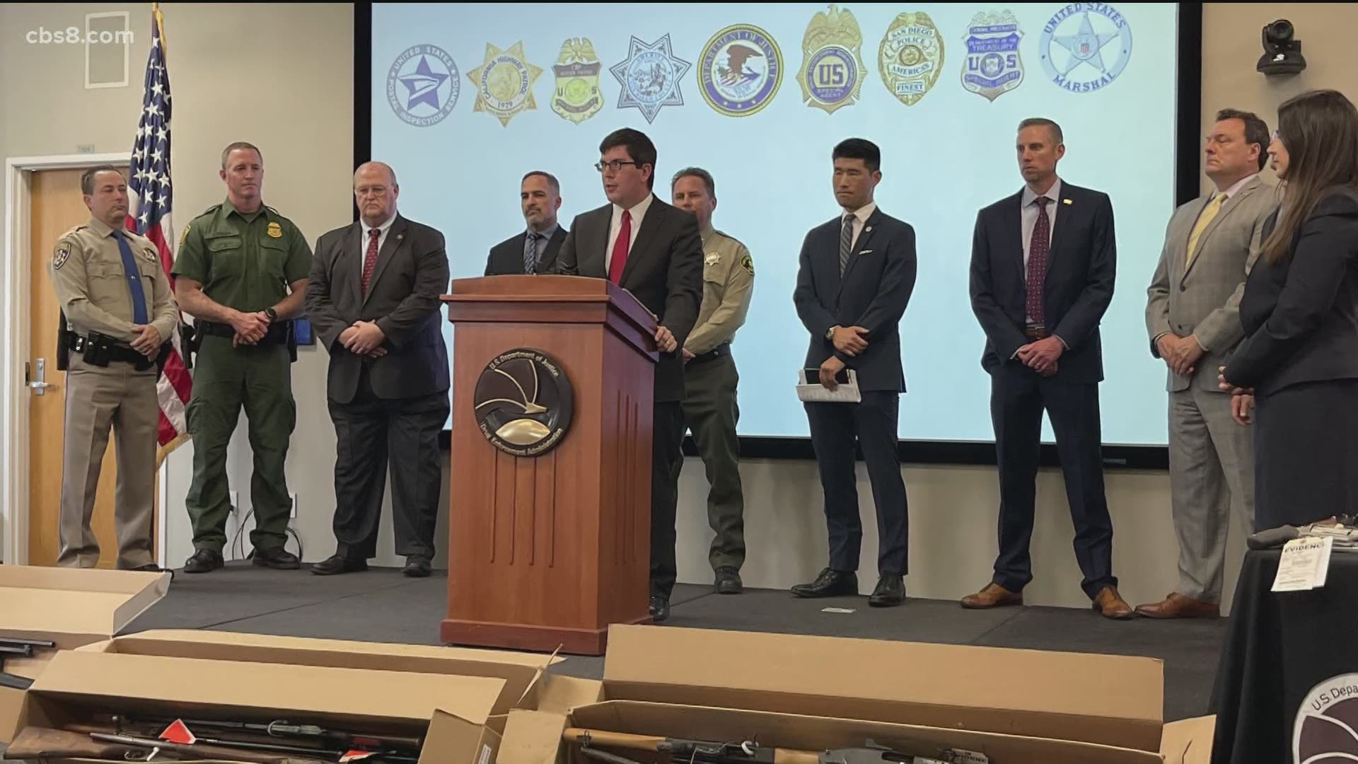 More than 20 law enforcement agencies seized over 220 pounds of meth and other illegal drugs, over 90 firearms and more than $250,000 in cash.