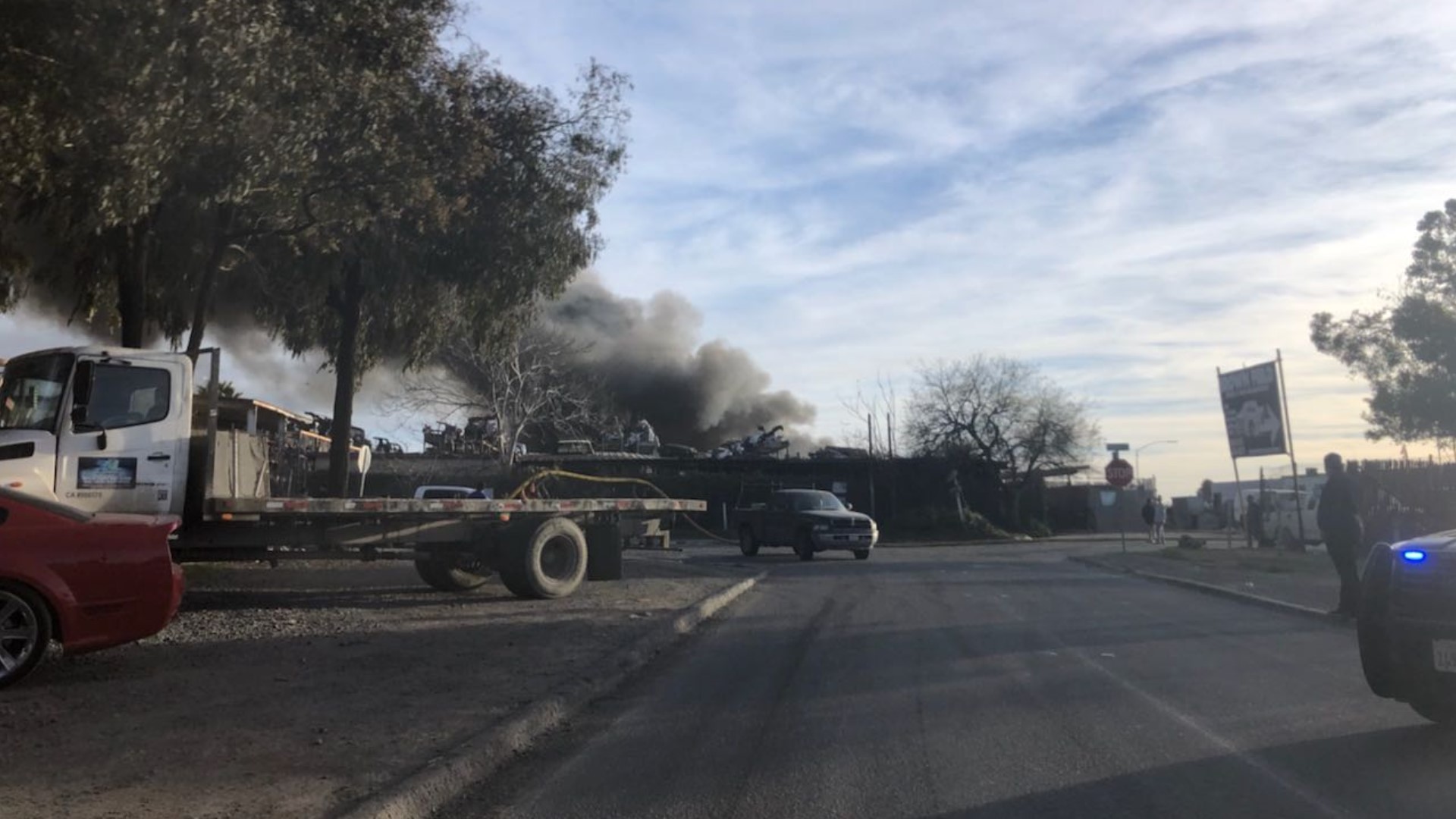 Fire breaks out at an Otay Mesa junk yard | cbs8.com