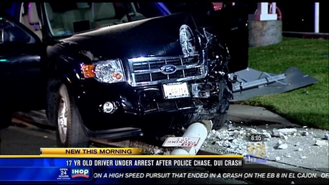 Teen Driver In Custody Following Police Chase, DUI Crash | Cbs8.com