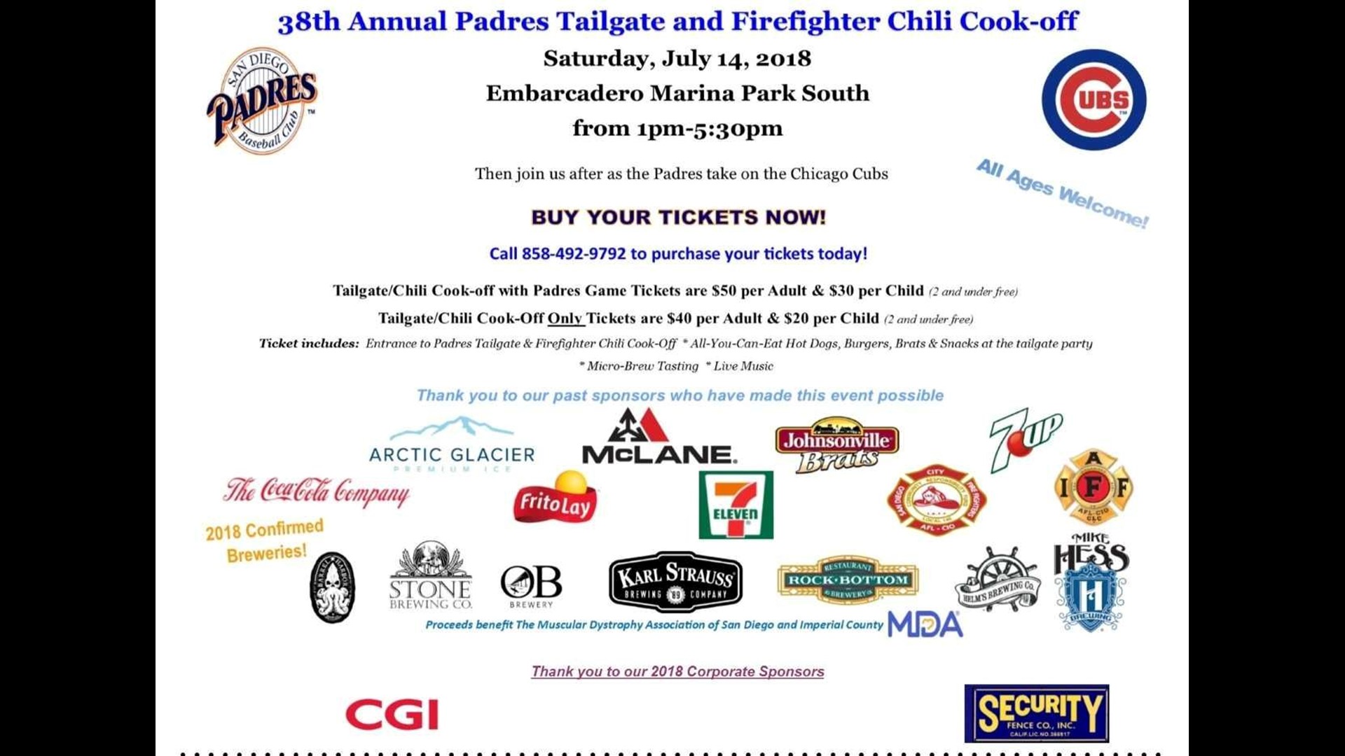 MDA Firefighter cook-off and Padres tailgate | cbs8.com