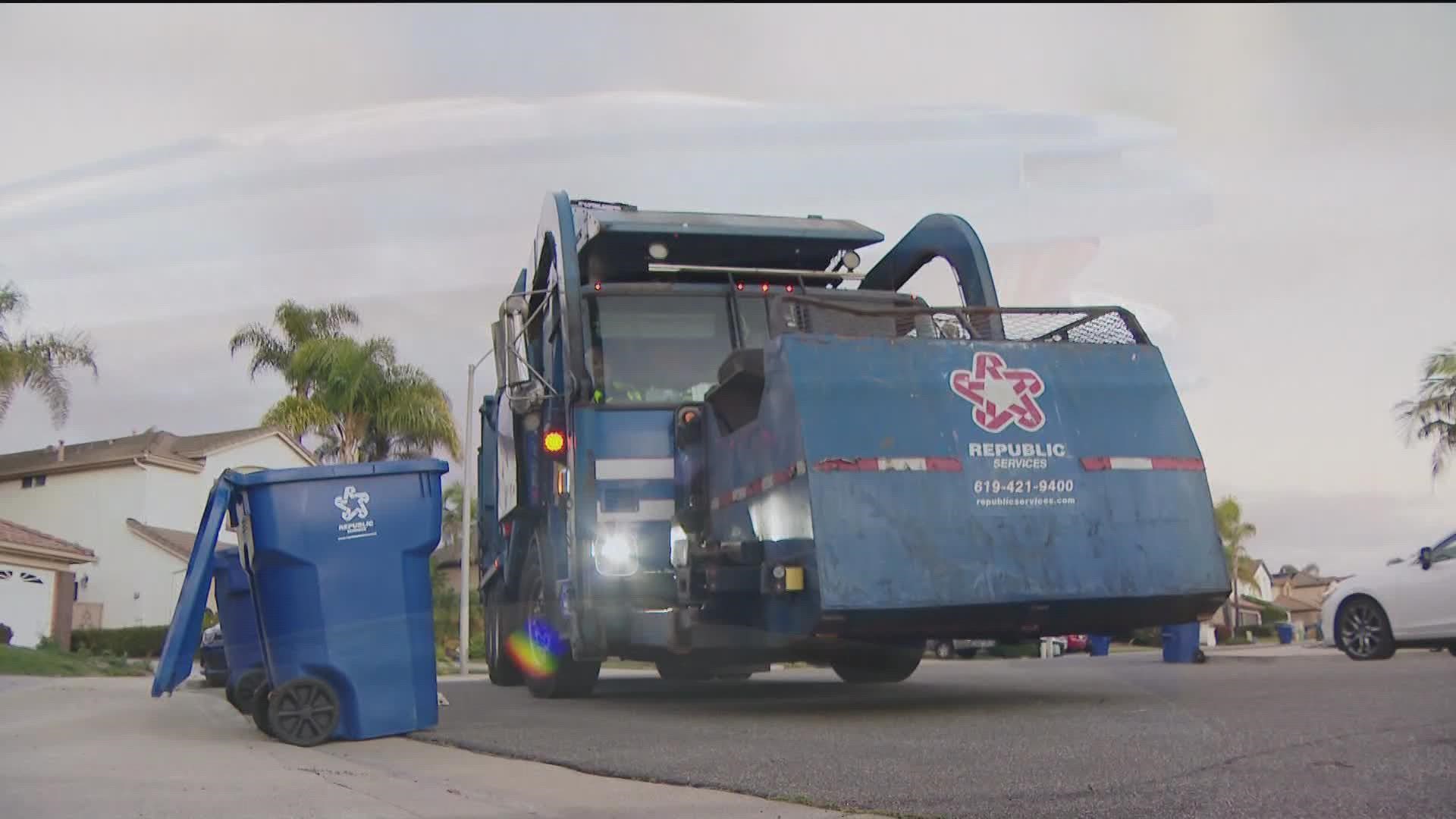 Chula Vista reached a settlement with Republic Services for costs the city had to pay during the  trash strike. 100% bill credits for customers is not included.
