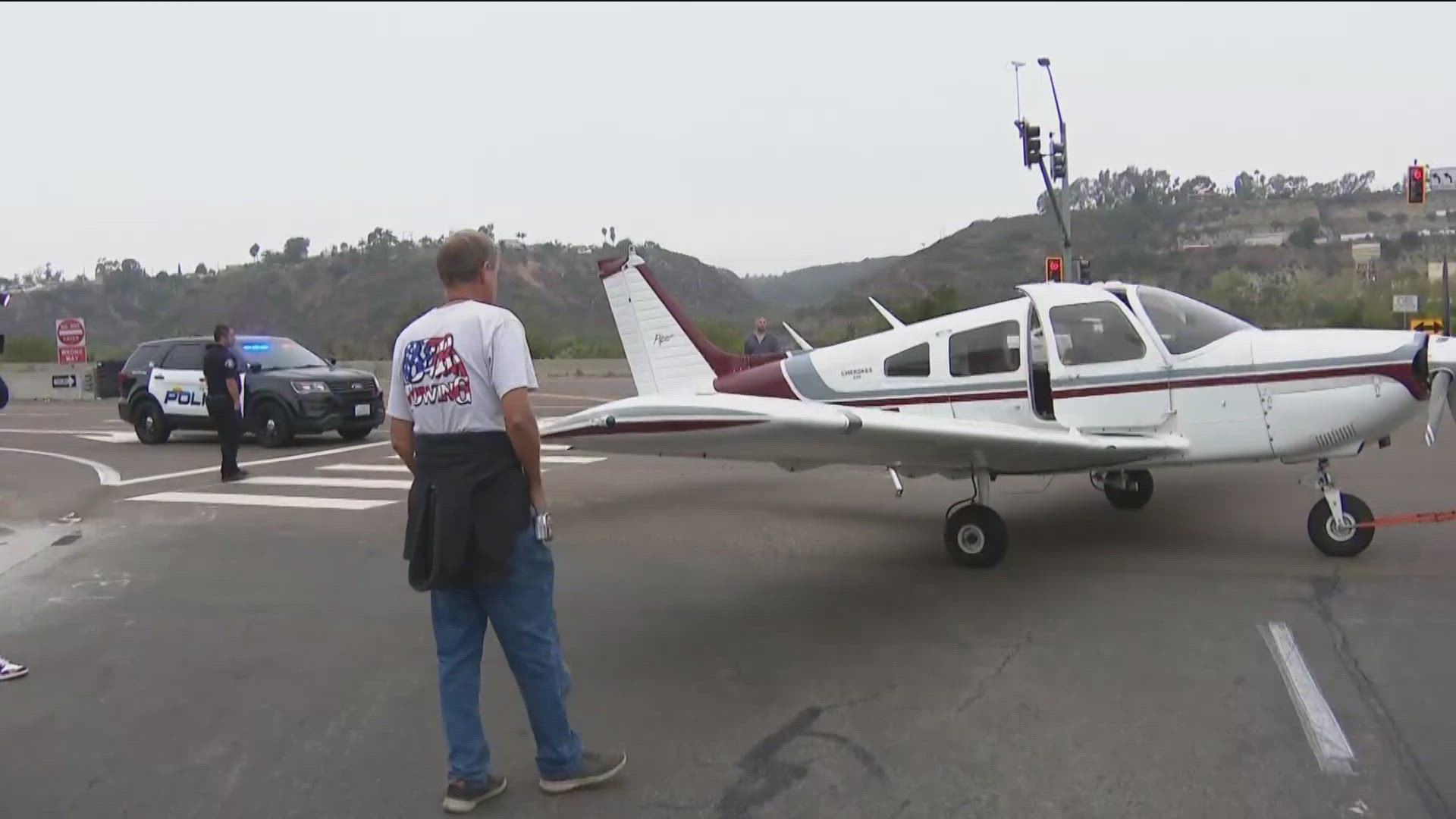 Pilot not charged in Oceanside airplane landing on State Route 76.