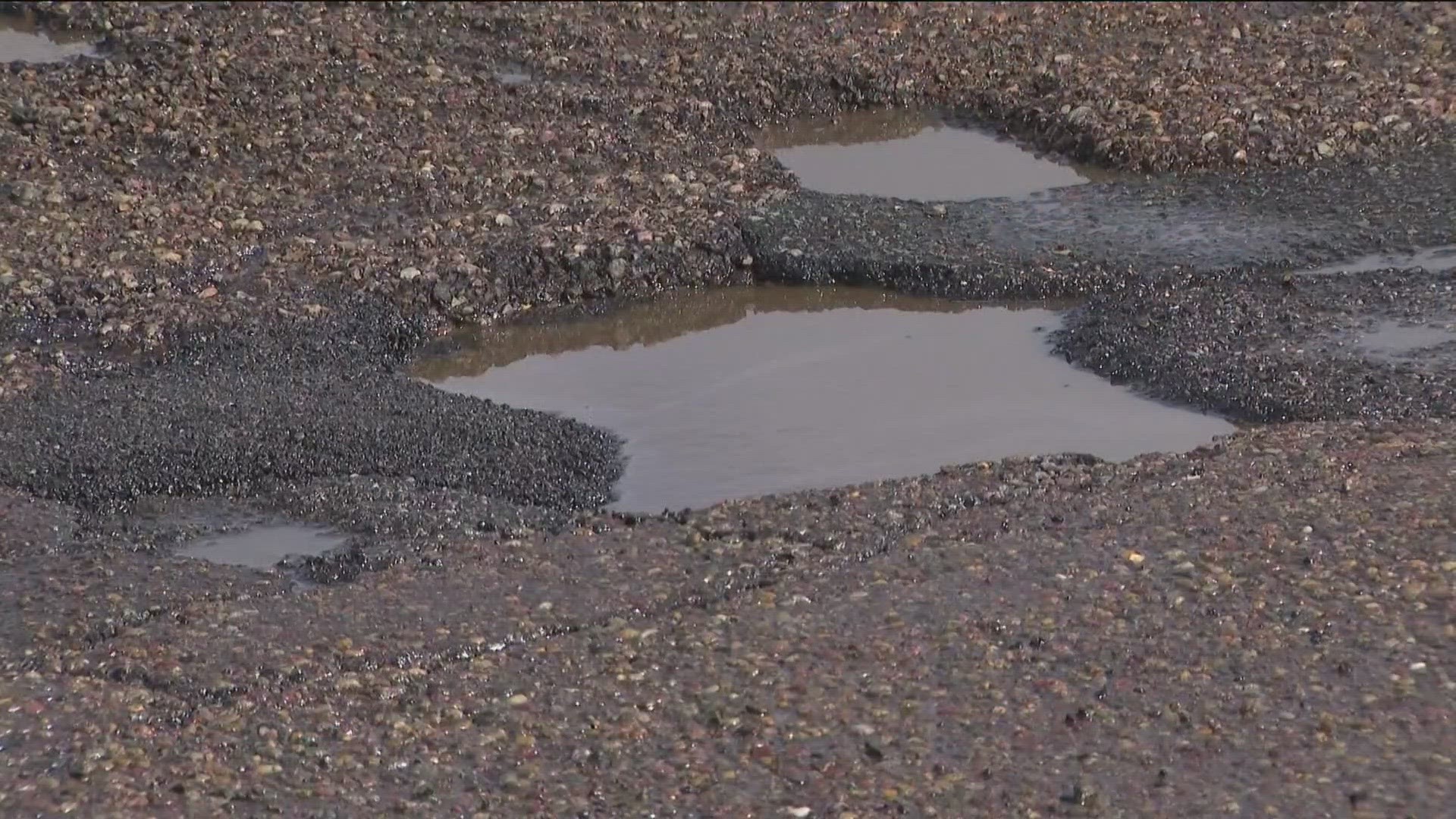 A new study ranks the average number of potholes in communities across San Diego and Mira Mesa comes out on top.