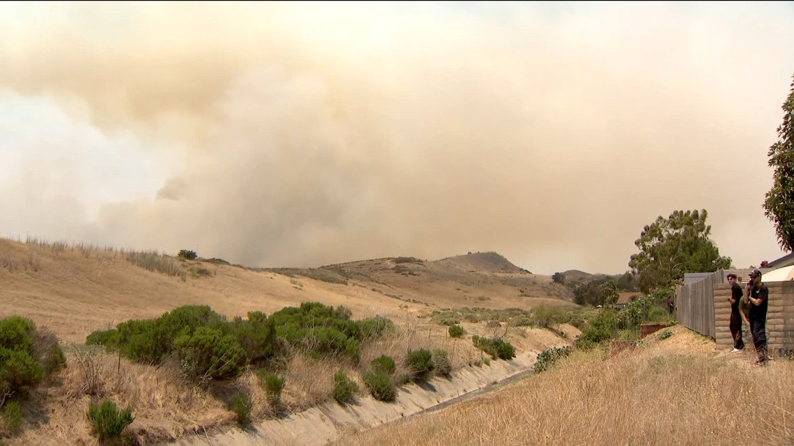Forward progress of the brush fire on Camp Pendleton has stopped | 4PM ...