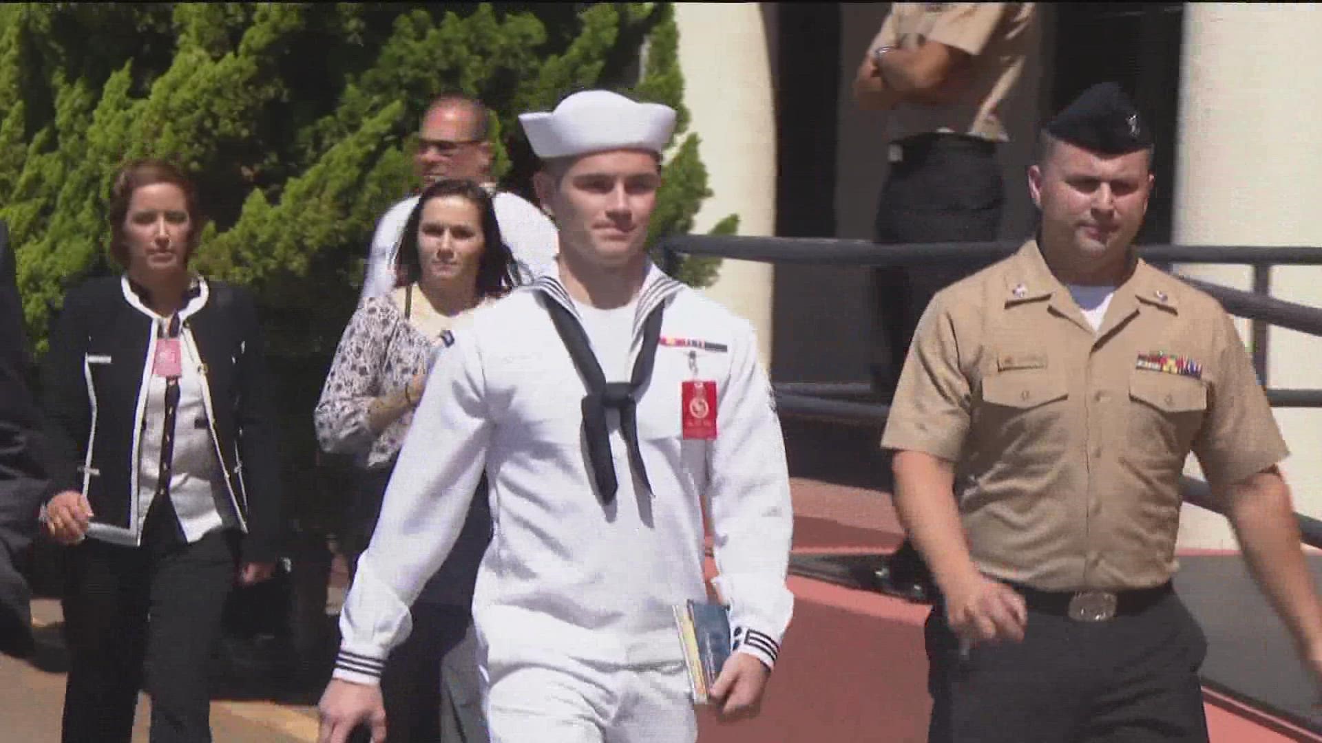 21-year-old Seaman Ryan Mays faces a maximum of life in prison if found guilty.