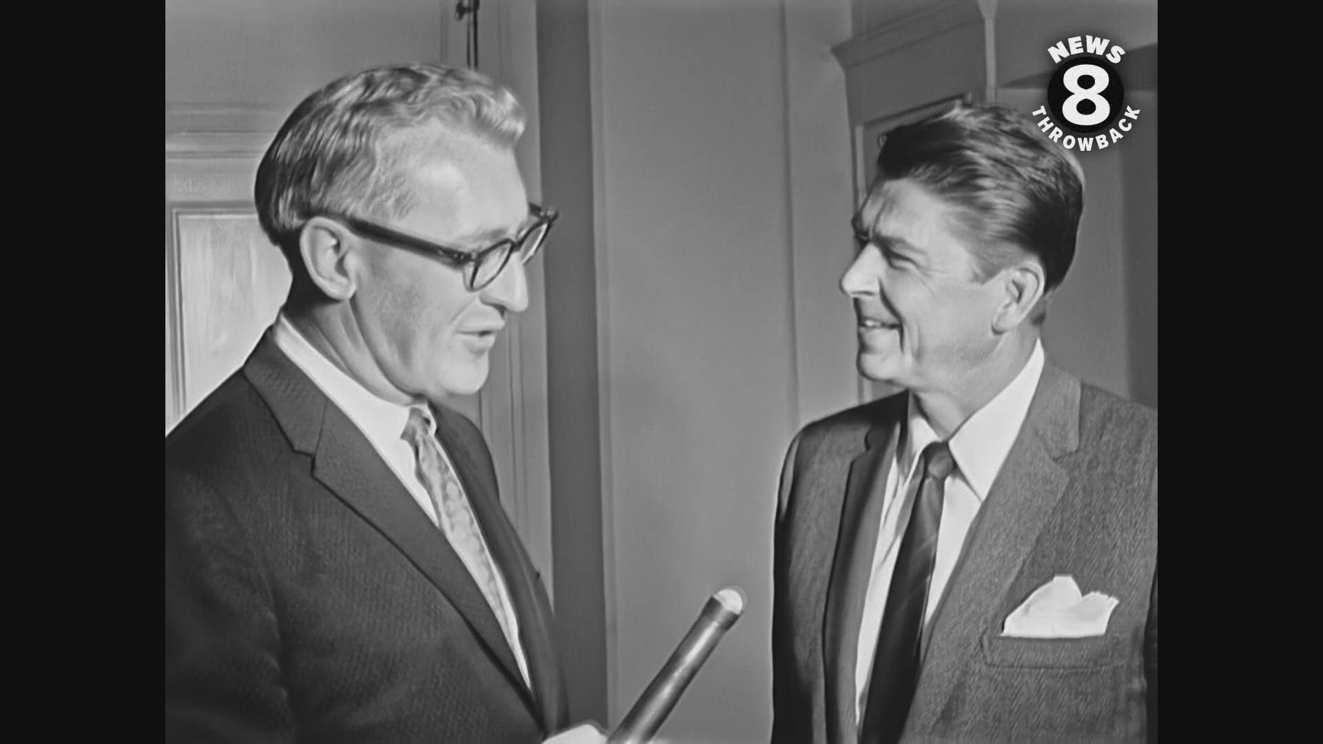 Bob Mills interviews actor Ronald Reagan