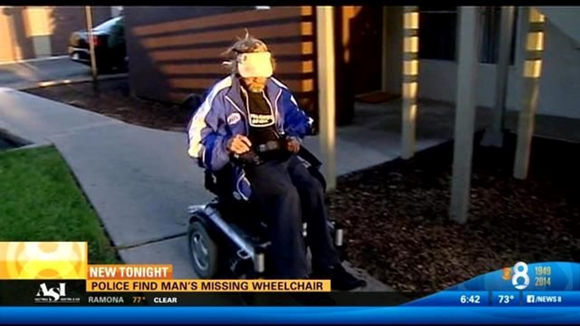 Chula Vista man reunited with missing wheelchair, suspect arrested(00)