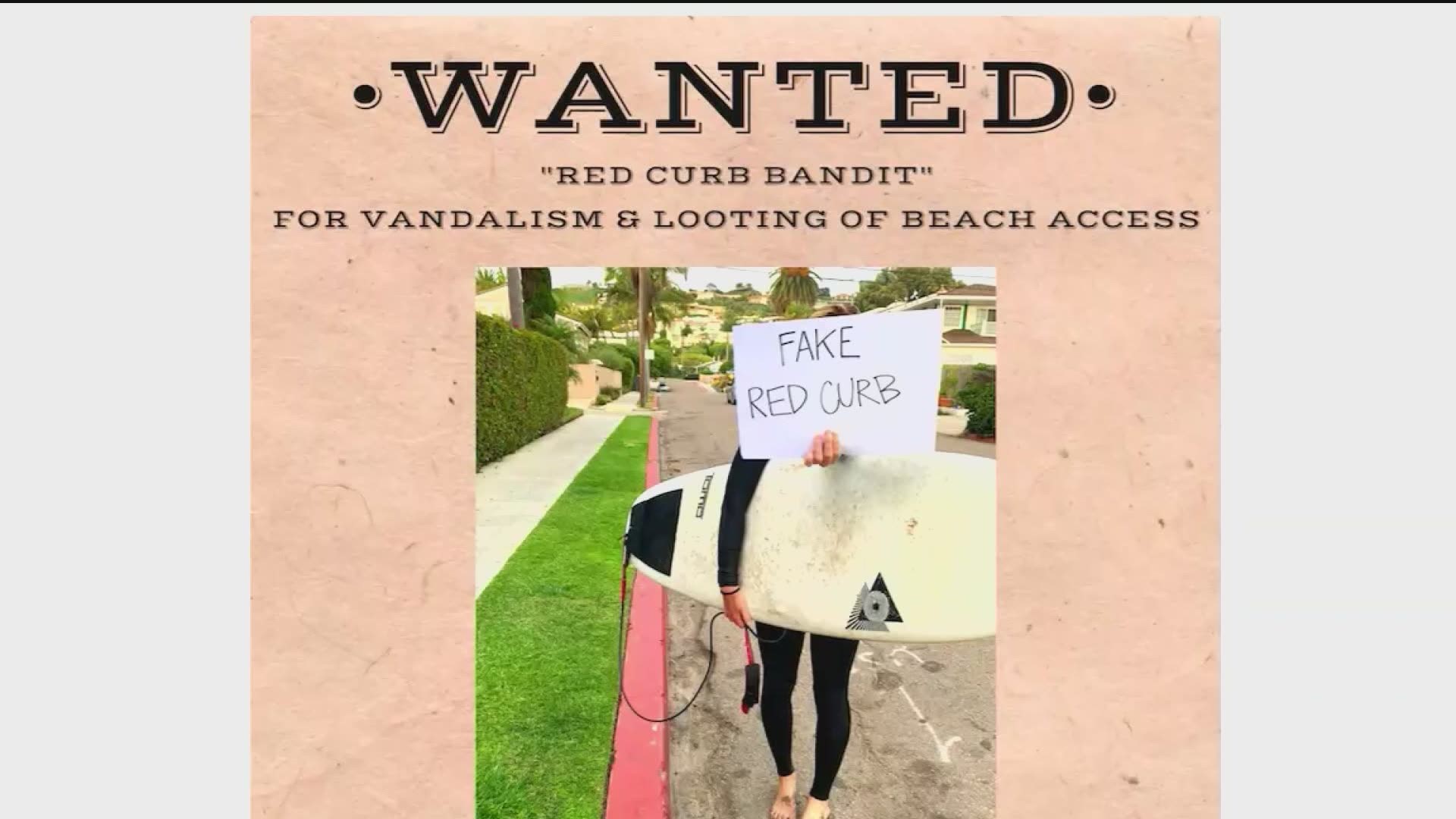 'Red curb bandit' angering surfers in La Jolla
