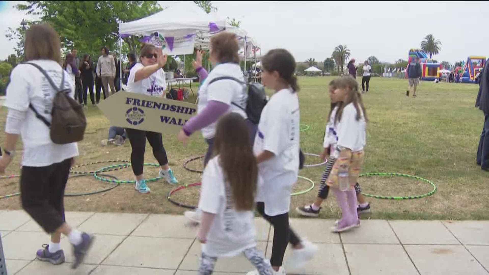 The yearly walk serves as a fundraiser for Friendship Circle - an organization dedicated to supporting children with special needs.