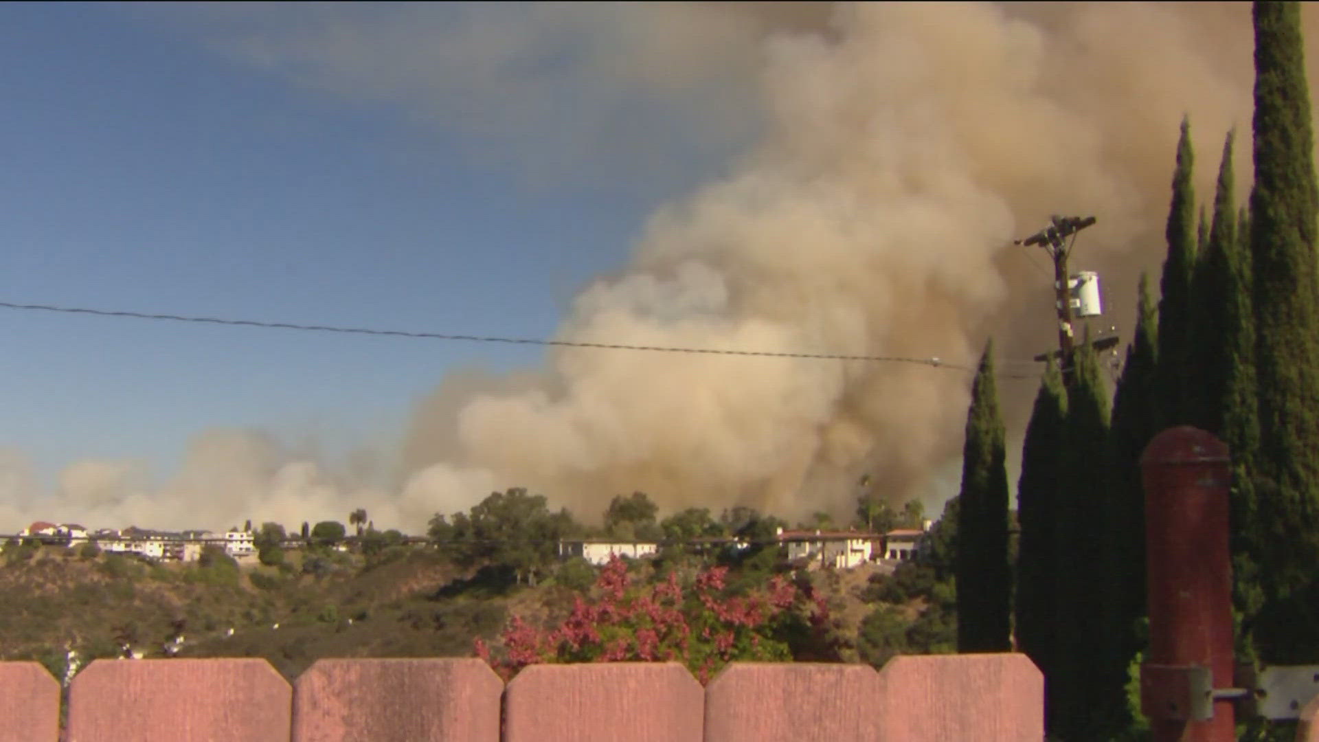 A fire ignited in the College Area Thursday afternoon quickly that spread quickly to nearly 40 acres due to the increased winds and dry conditions.