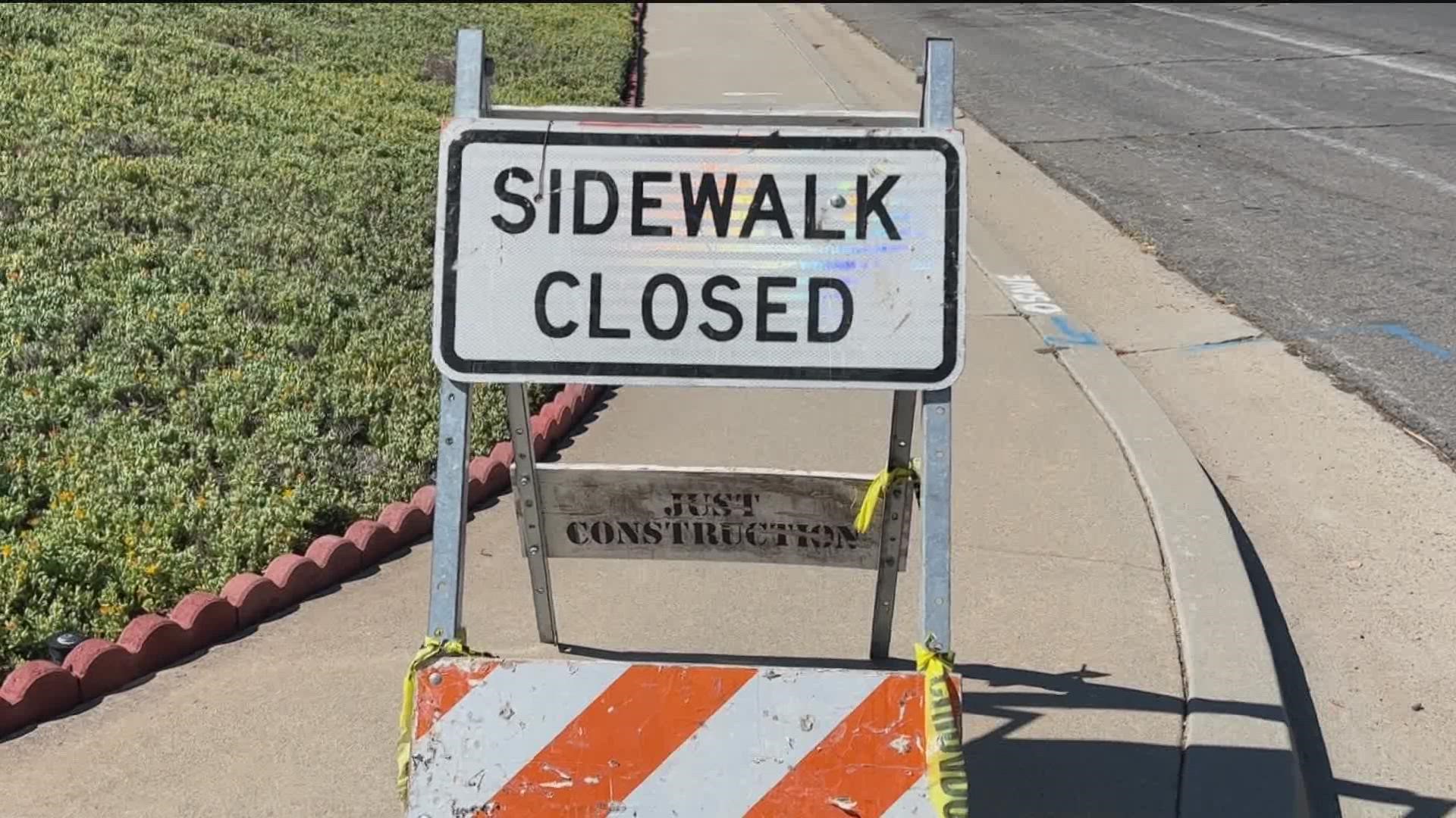 Residents were pleased to see the construction, until they found out it was for the sidewalks and not the streets that have been in poor condition.