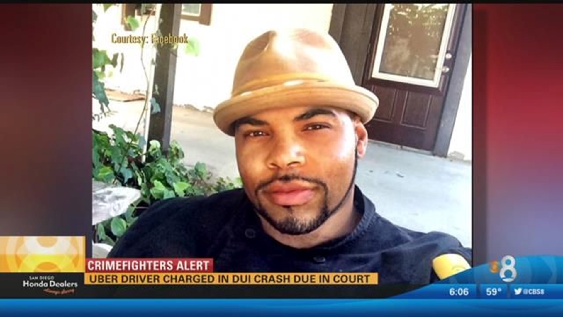 Uber driver charged in DUI crash due in court | cbs8.com