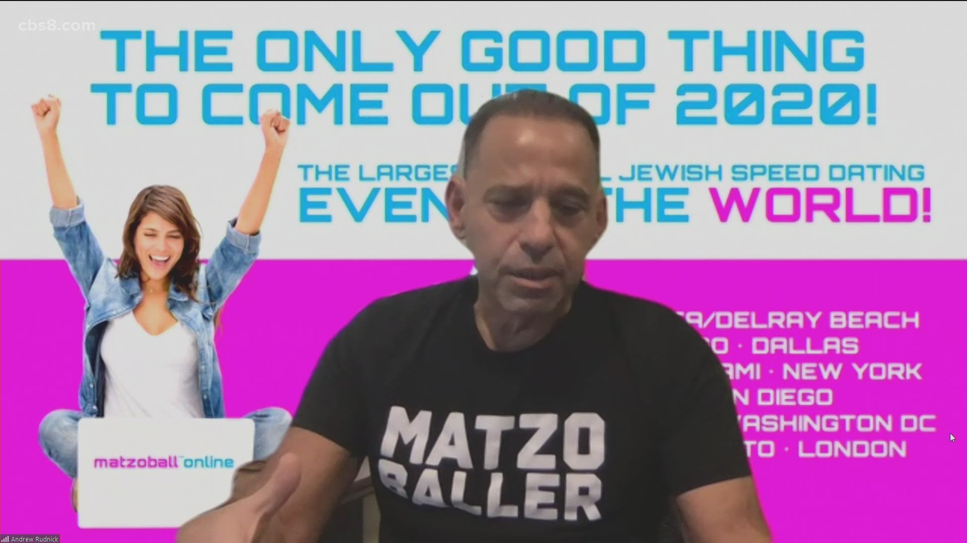 Founder of the 'Matzoball,' Andrew Rudnick joined Morning Extra Thursday to talk about the speed dating event.