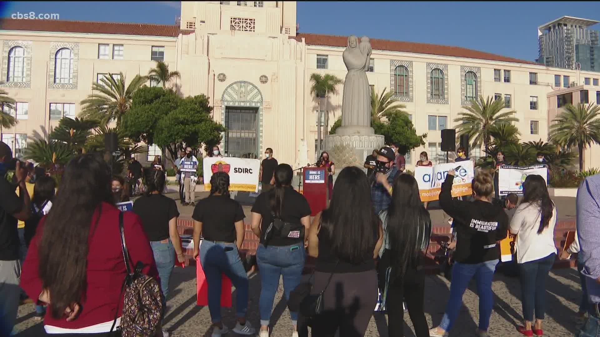 News 8's Richard Allyn reports from local dreamers as well as from the president.