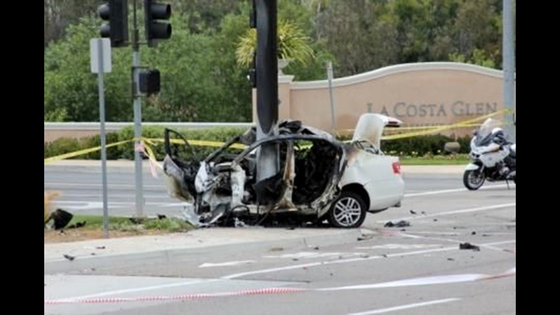 Driver Dies After Fiery Wreck At Carlsbad Intersection