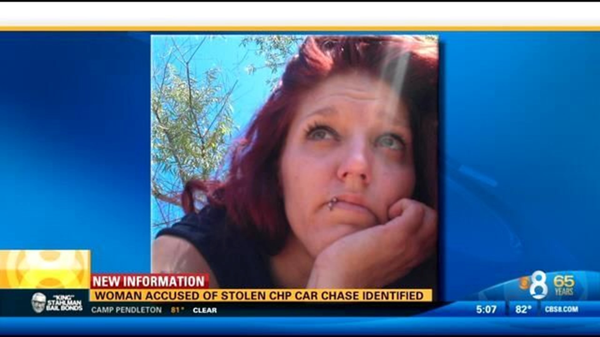 Woman accused of leading officers on chase in stolen CHP car ID'd ...
