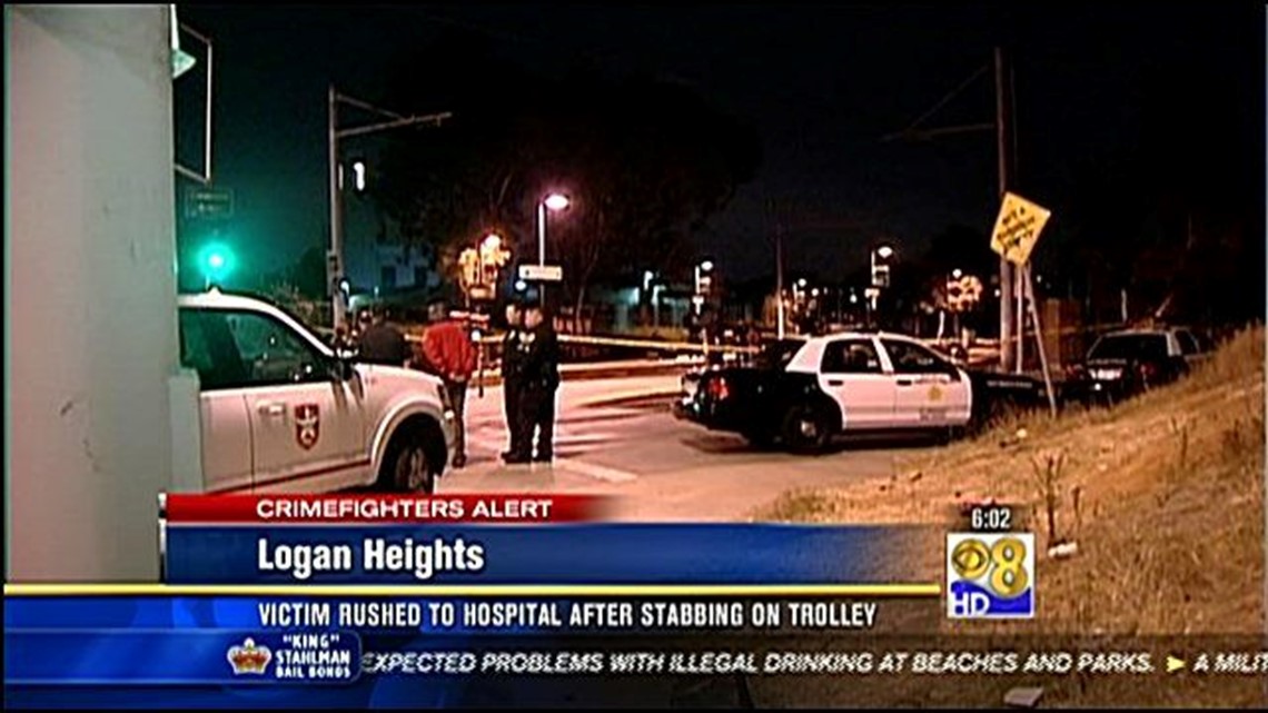 Victim rushed to hospital after stabbing at trolley | cbs8.com
