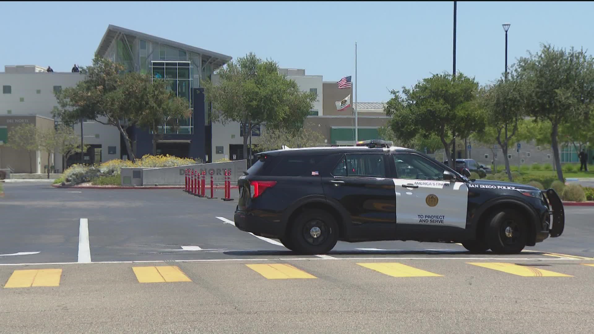 Del Norte High School, Stone Ranch, Design39, Del Sur and Monterey Ridge and more were in lockdown Thursday afternoon after an anonymous phone call threat.