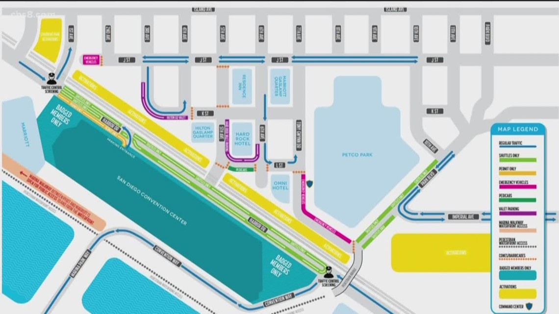 Gas Prices San Diego >> Comic-Con 2019 road closures in San Diego | cbs8.com Gas Prices San Diego >> Comic-Con 2019 road closures in San Diego | cbs8.com