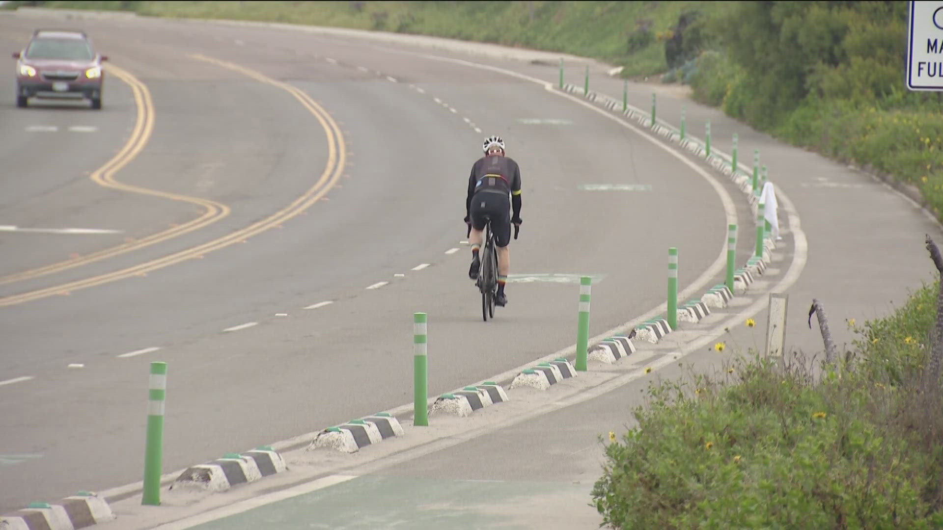 The bikeway connects North Park and downtown, and aims to make the roadway safer for cyclists.