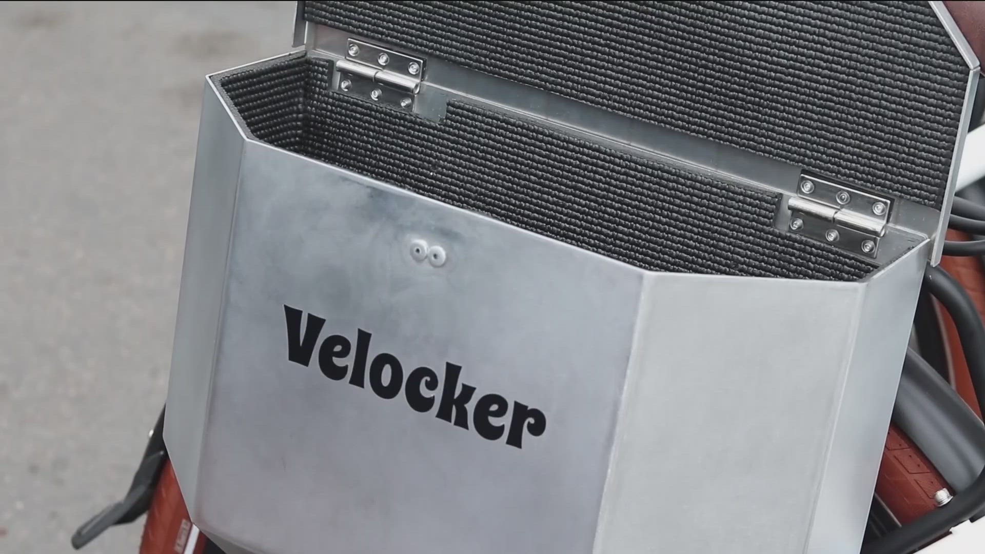 'Velocker' is a lightweight aluminum lockable box for cyclists on the go.