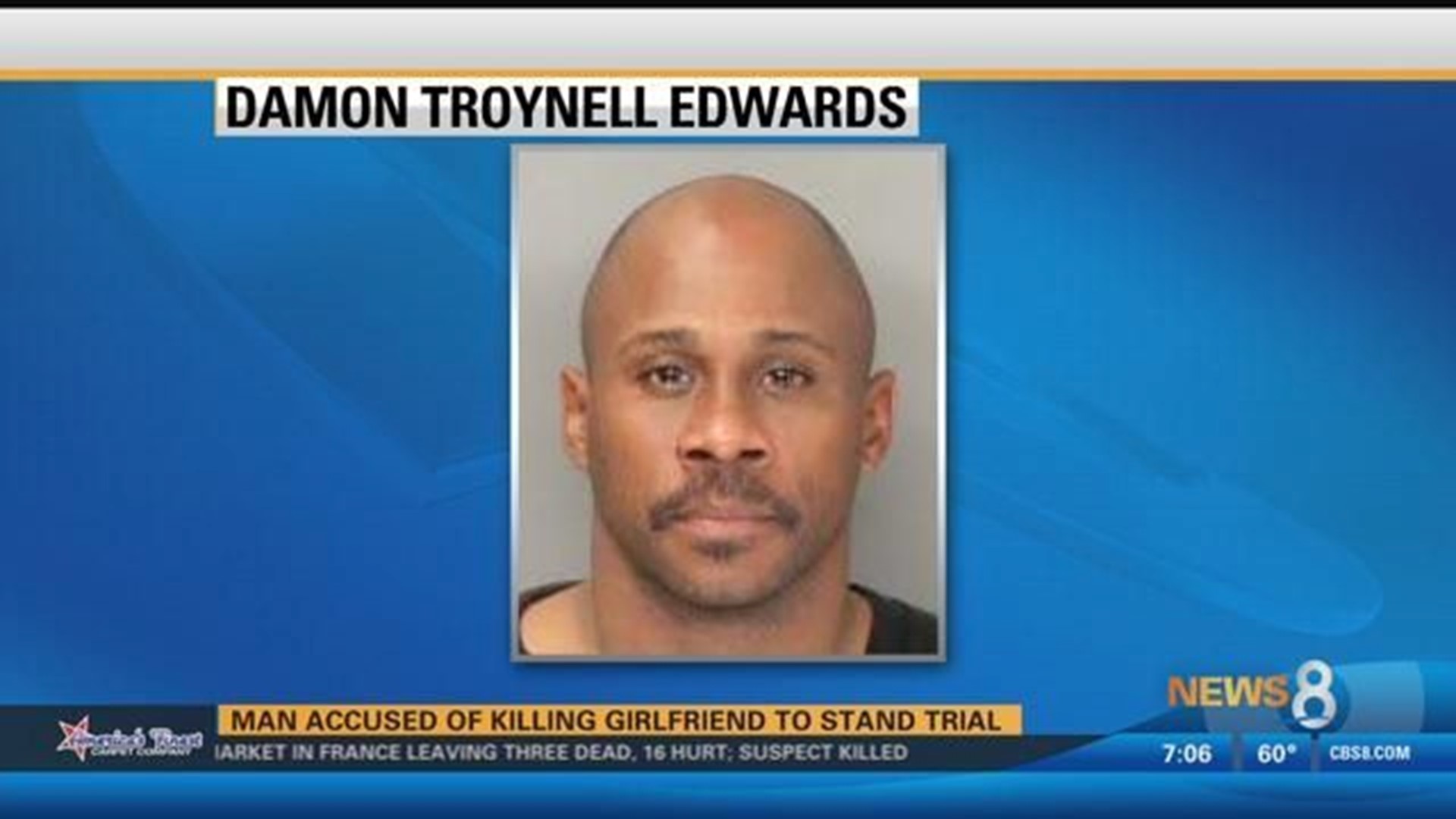 Man accused of killing girlfriend to stand trial | cbs8.com