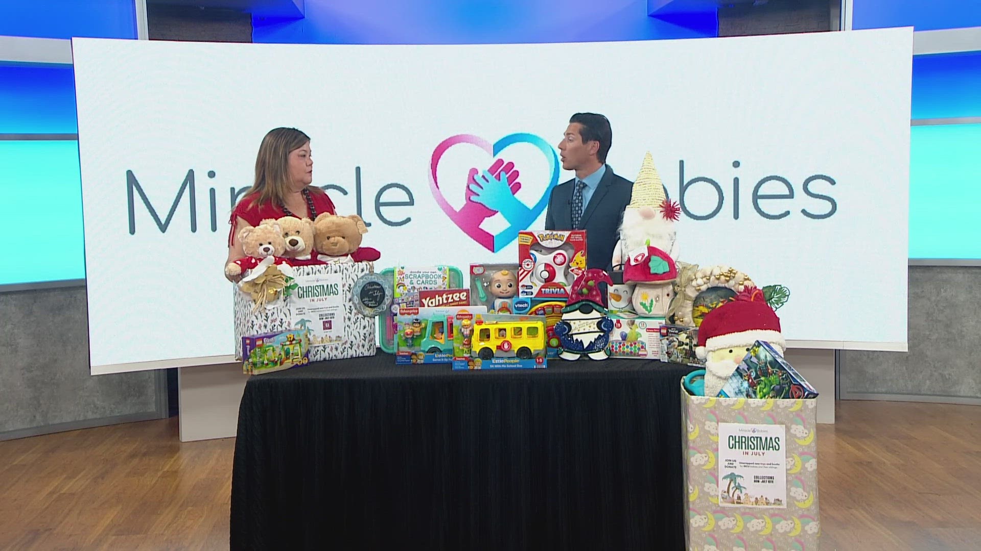 The local non-profit is celebrating the return of its fourth annual Christmas in July Toy Drive which helps families with infants in the hospital.