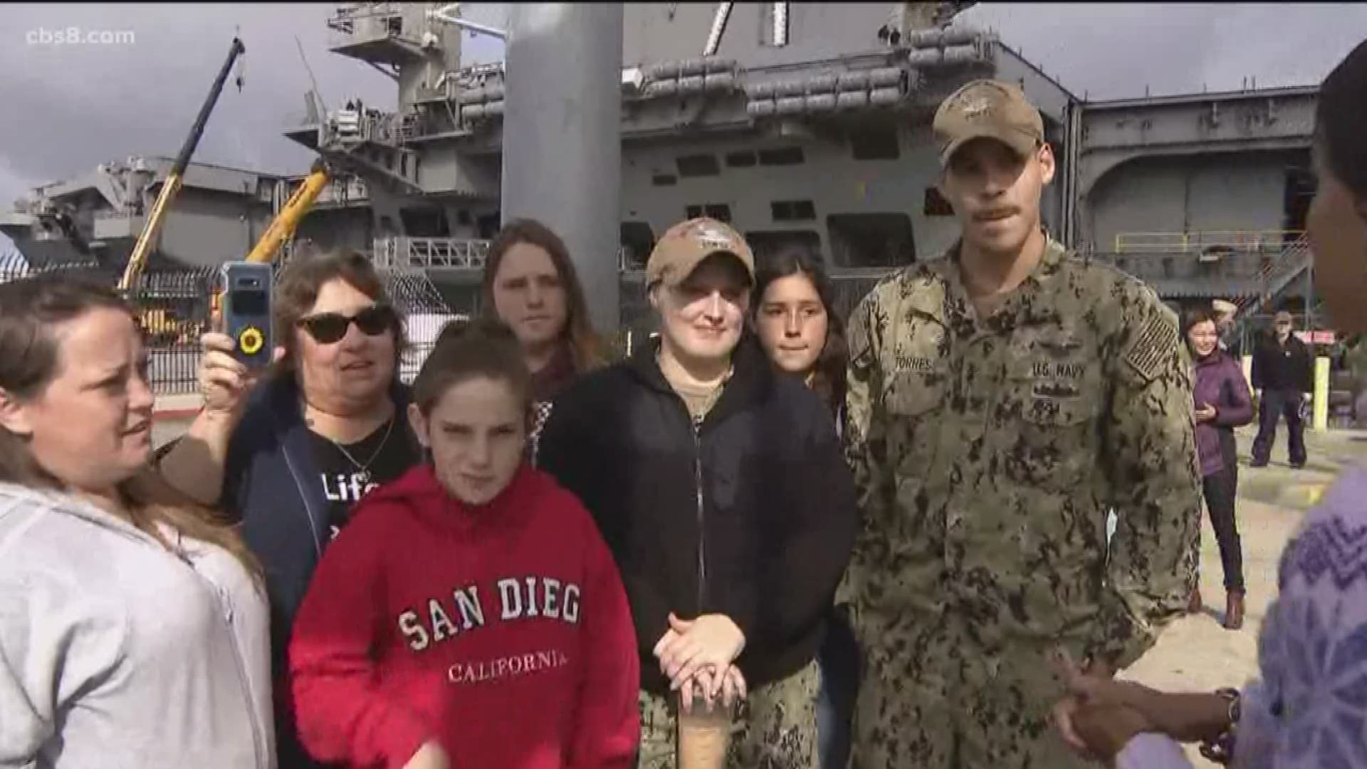 Military members are saying "see you later" to their families as they prepare to deploy.