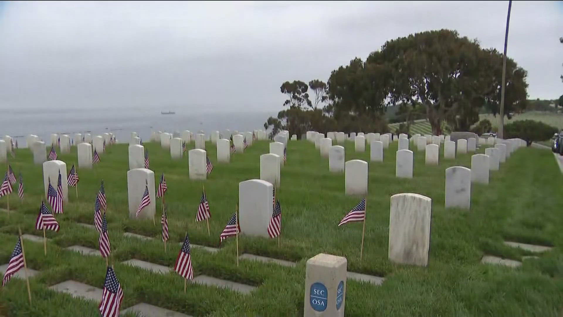 Monday marked the 124th consecutive Memorial Day service at Fort Rosecrans, where families honored the men and women who made the ultimate sacrifice.