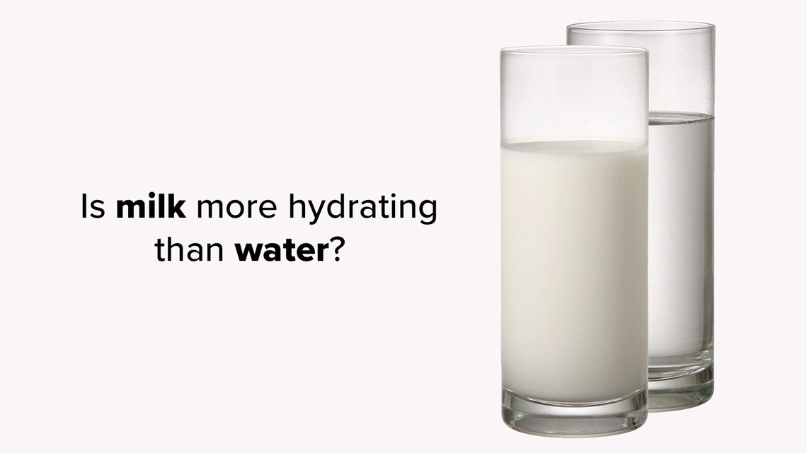 O leite é melhor que a água?