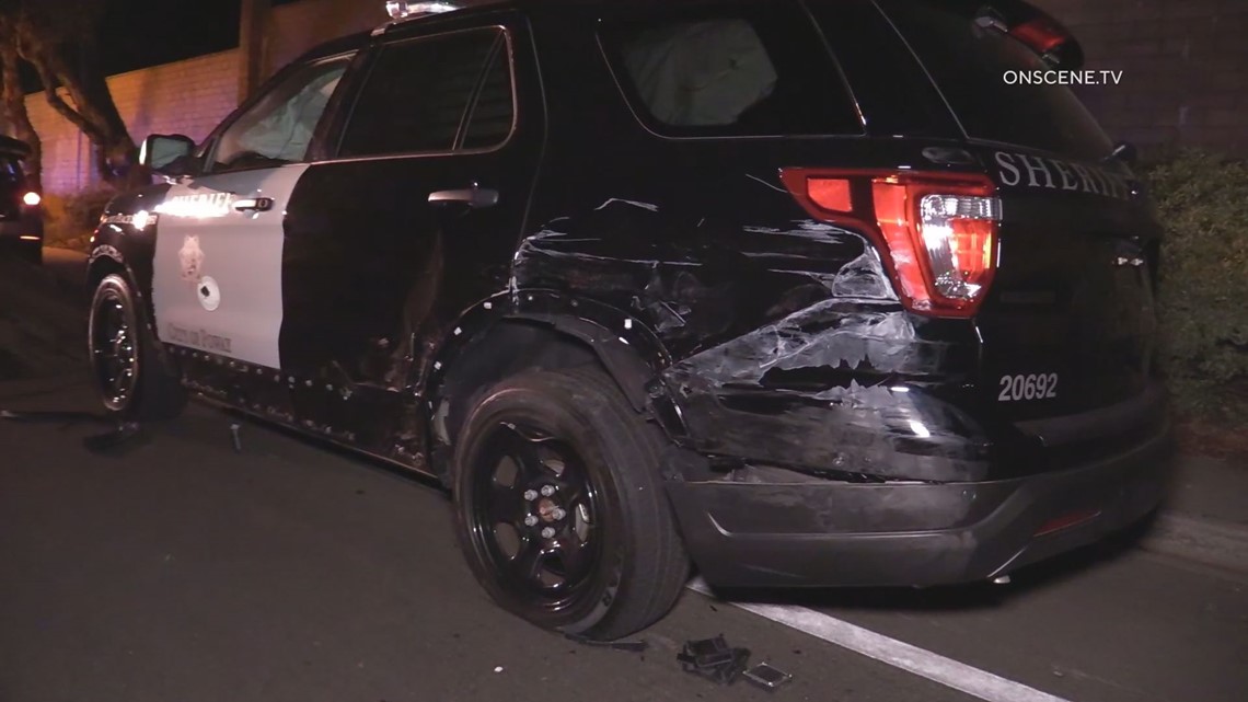 Deputy injured when car driven by suspected DUI driver hits patrol ...