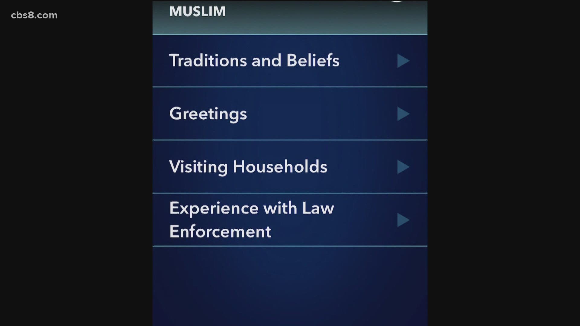 The app informs officers how best to meet with and address residents based on their cultural, ethnic or religious background, according to the DA's Office.