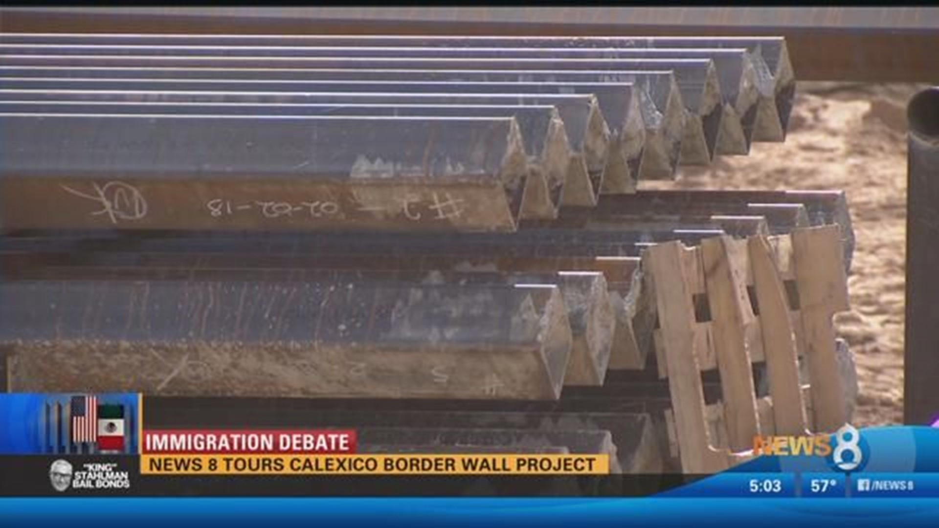 Immigration Debate: News 8 tours Calexico border wall project | cbs8.com