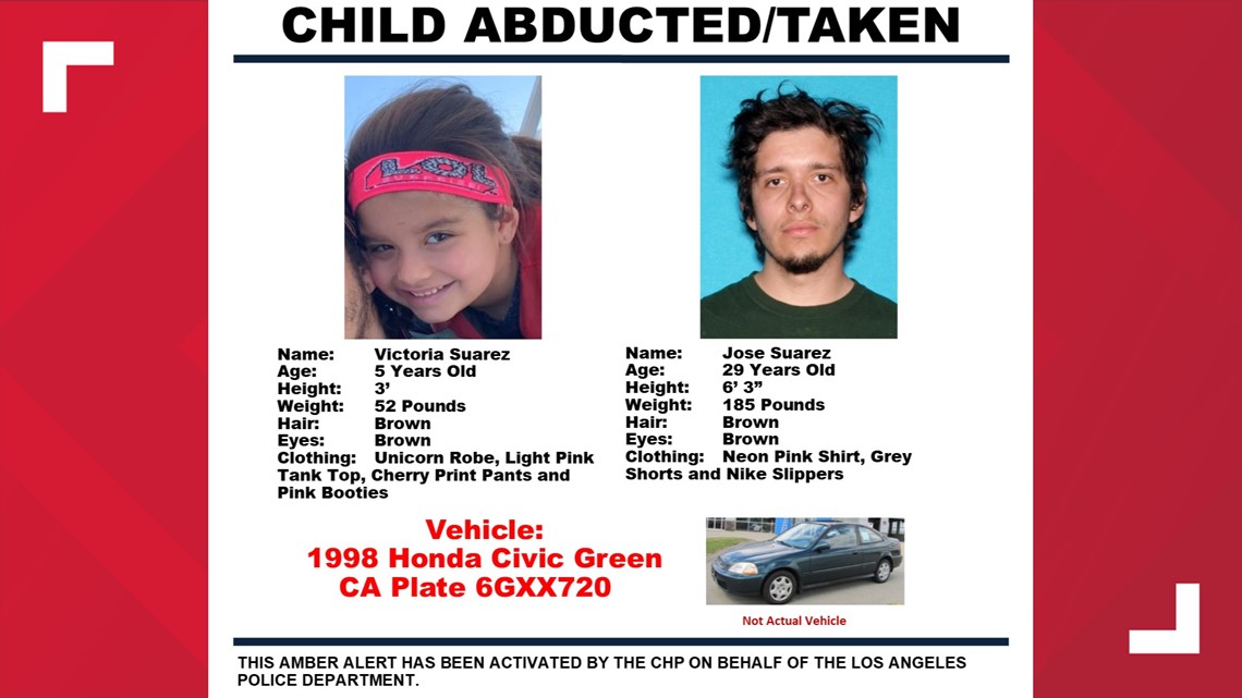 Southern California 5 Year Old And Father Found After Amber Alert