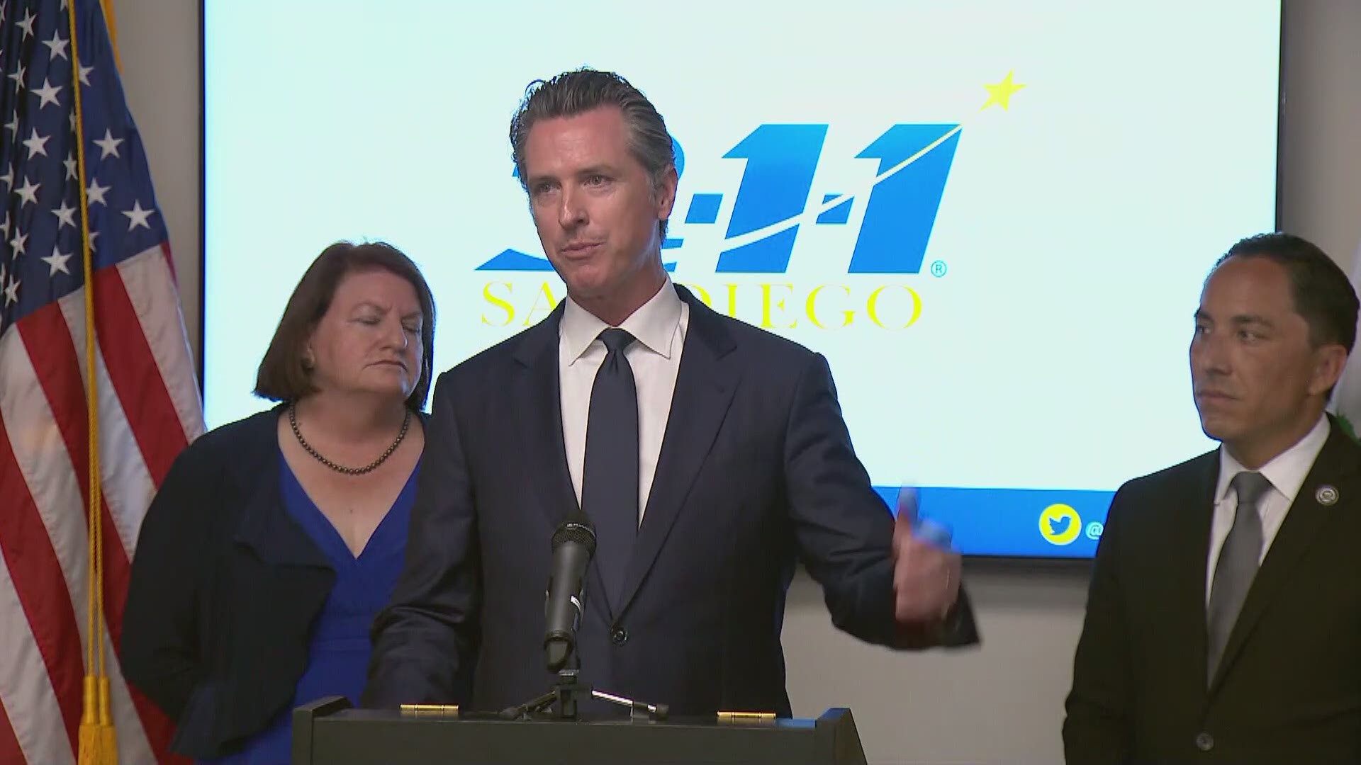 Newsom tours 2-1-1 San Diego to highlight California's efforts to make health care more affordable.