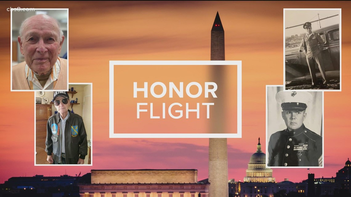 Honor Flight | San Diego veterans fly to Washington, DC to see war memorials