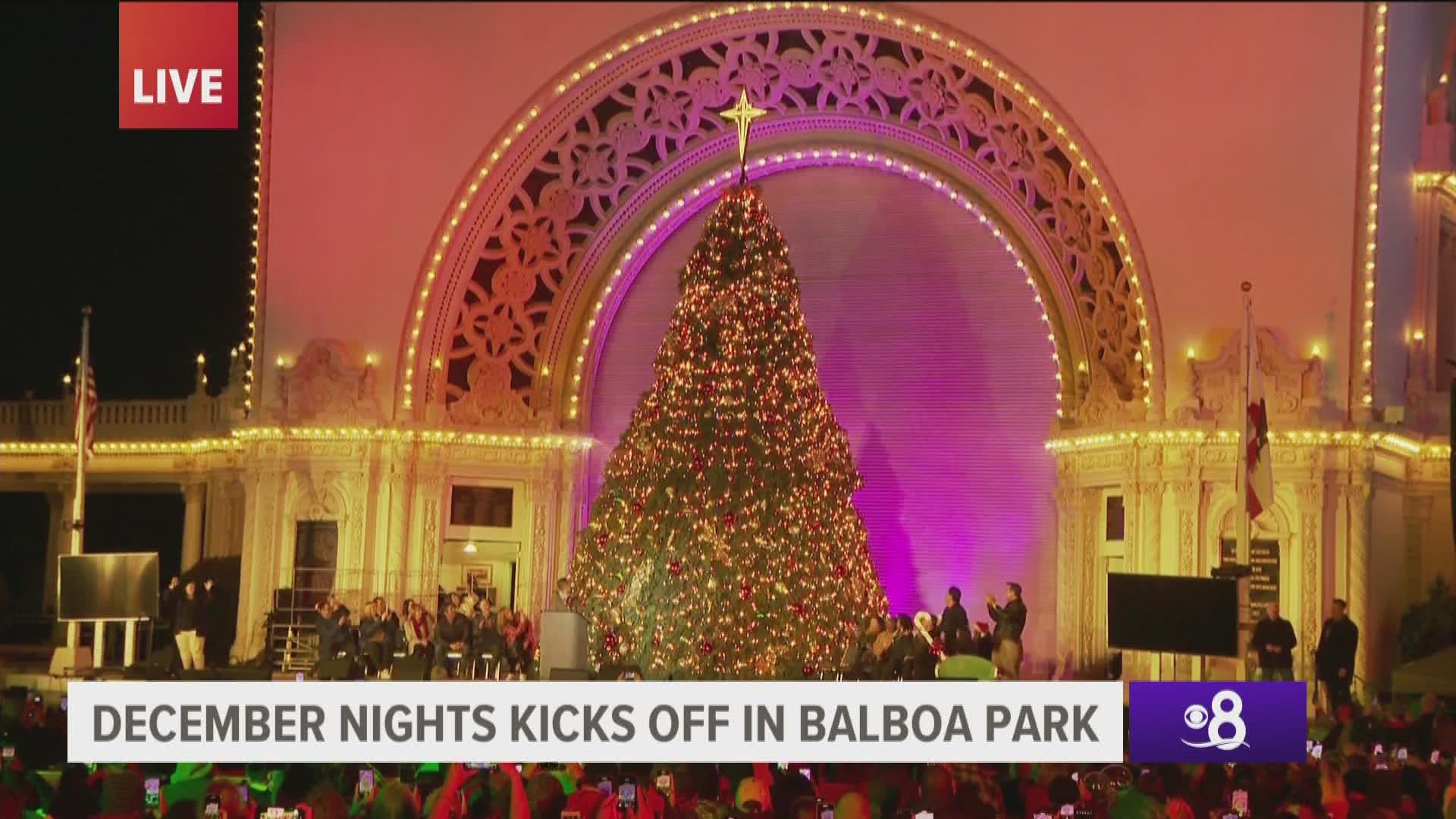 CBS 8 was there for the countdown and official lighting of the tree on Friday night.
