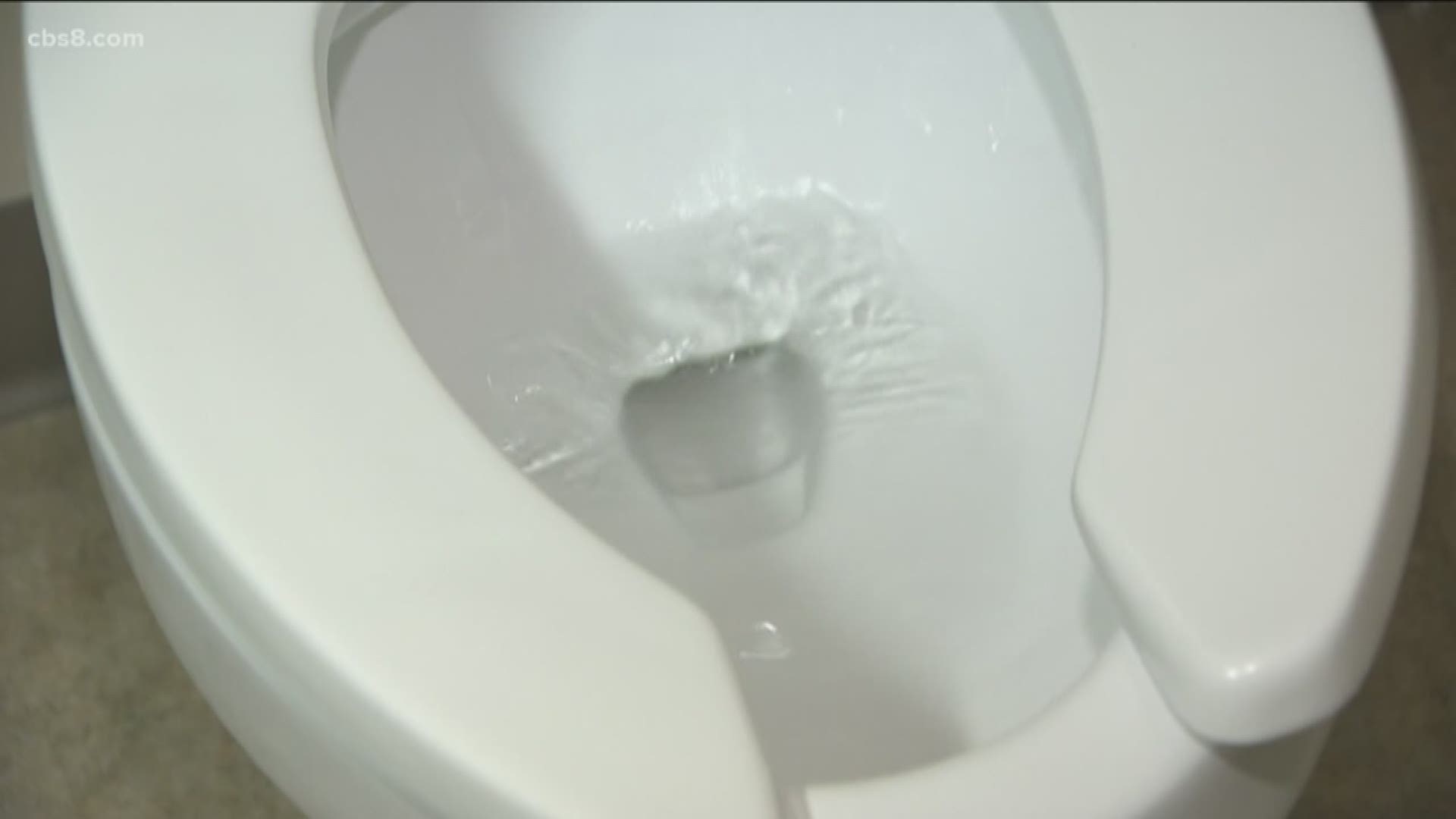 toilet clogged with toilet paper