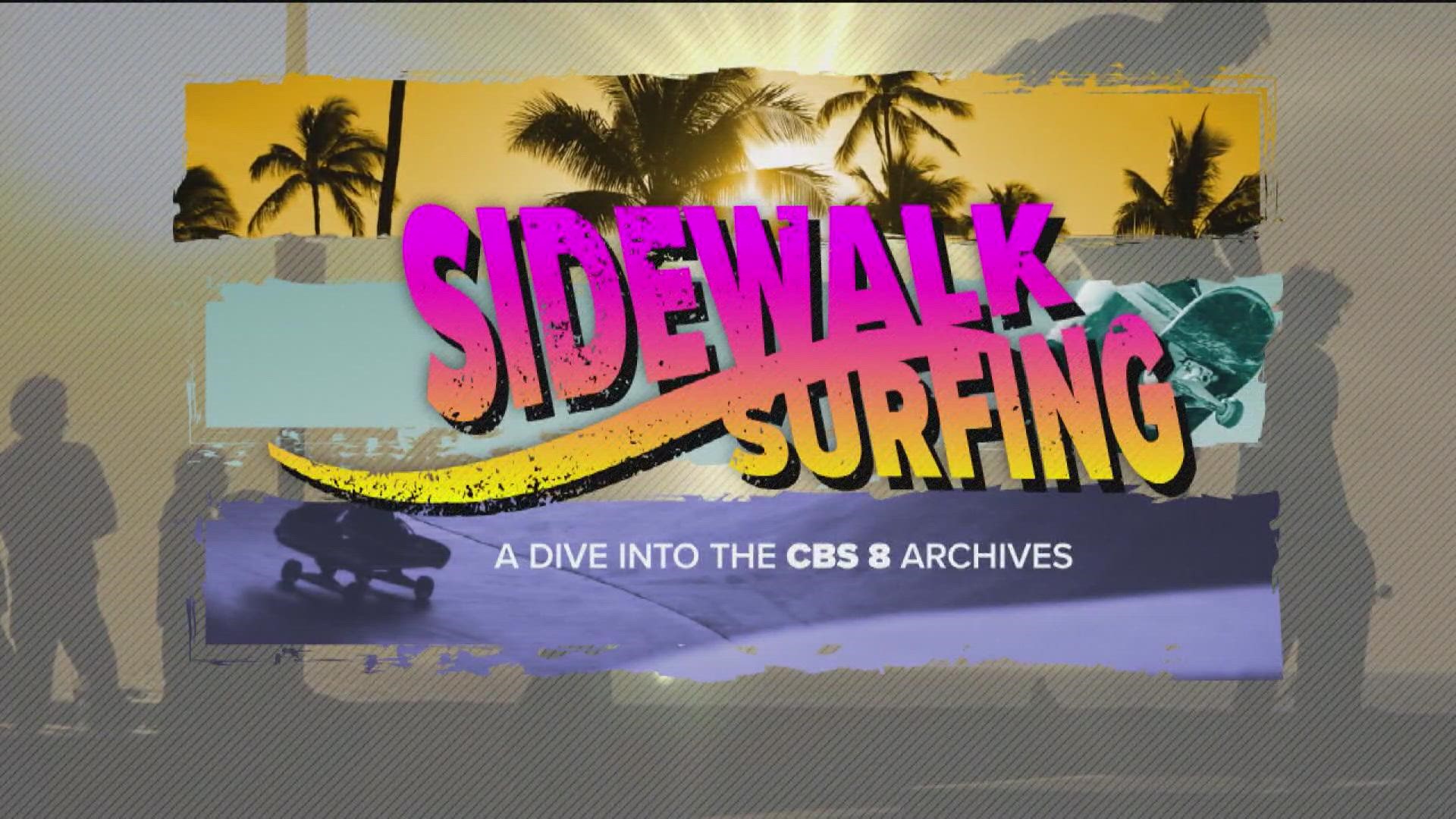 Sidewalk Surfing: A Dive into the CBS 8 archives on skateboarding and Tony Hawk.