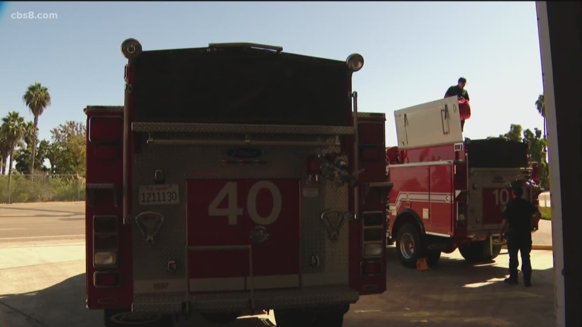 The San Diego Fire-Rescue Department announced Wednesday, Oct. 23 that ihas increased staffing as the county was hit with its second Santa Ana wind event of the week